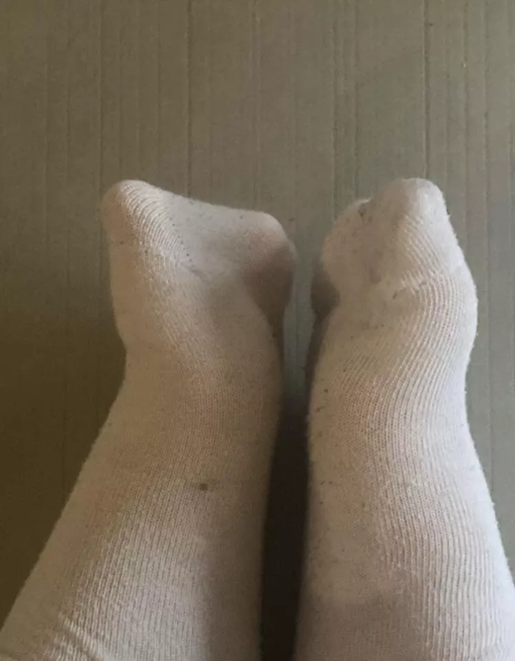 Some white worn socks <3