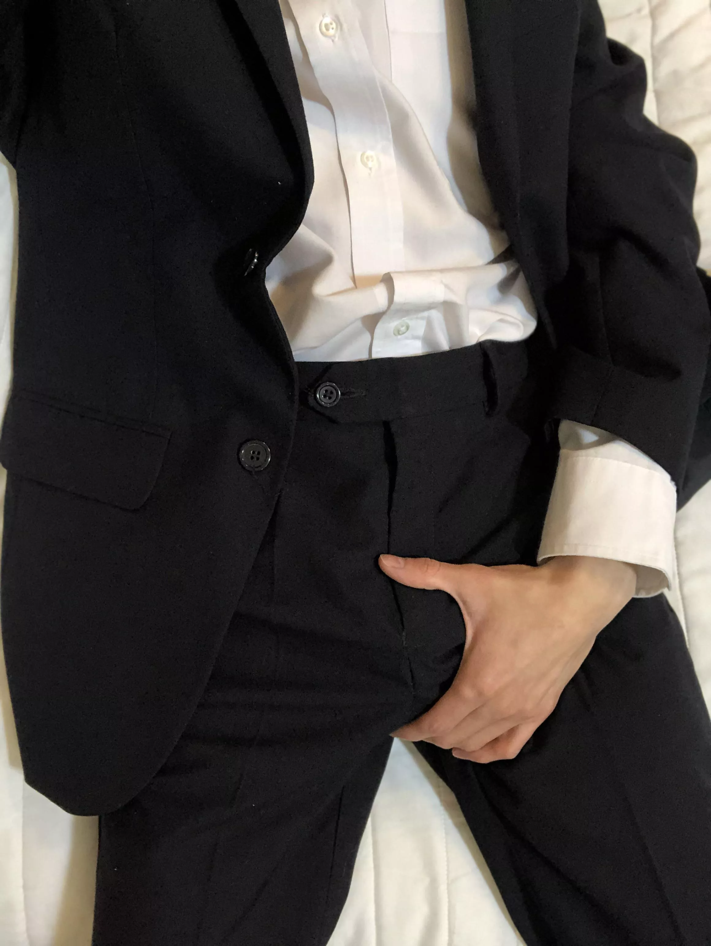 Who wants to touch my bulge in this suit?