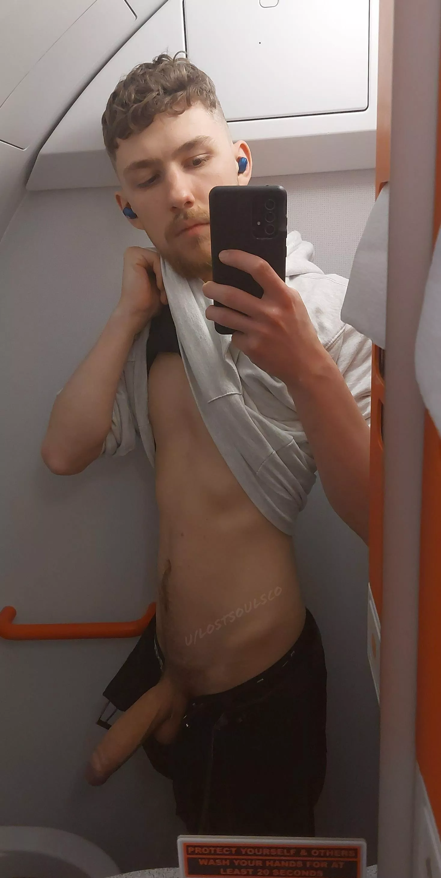 A little bathroom fun at 30,000ft