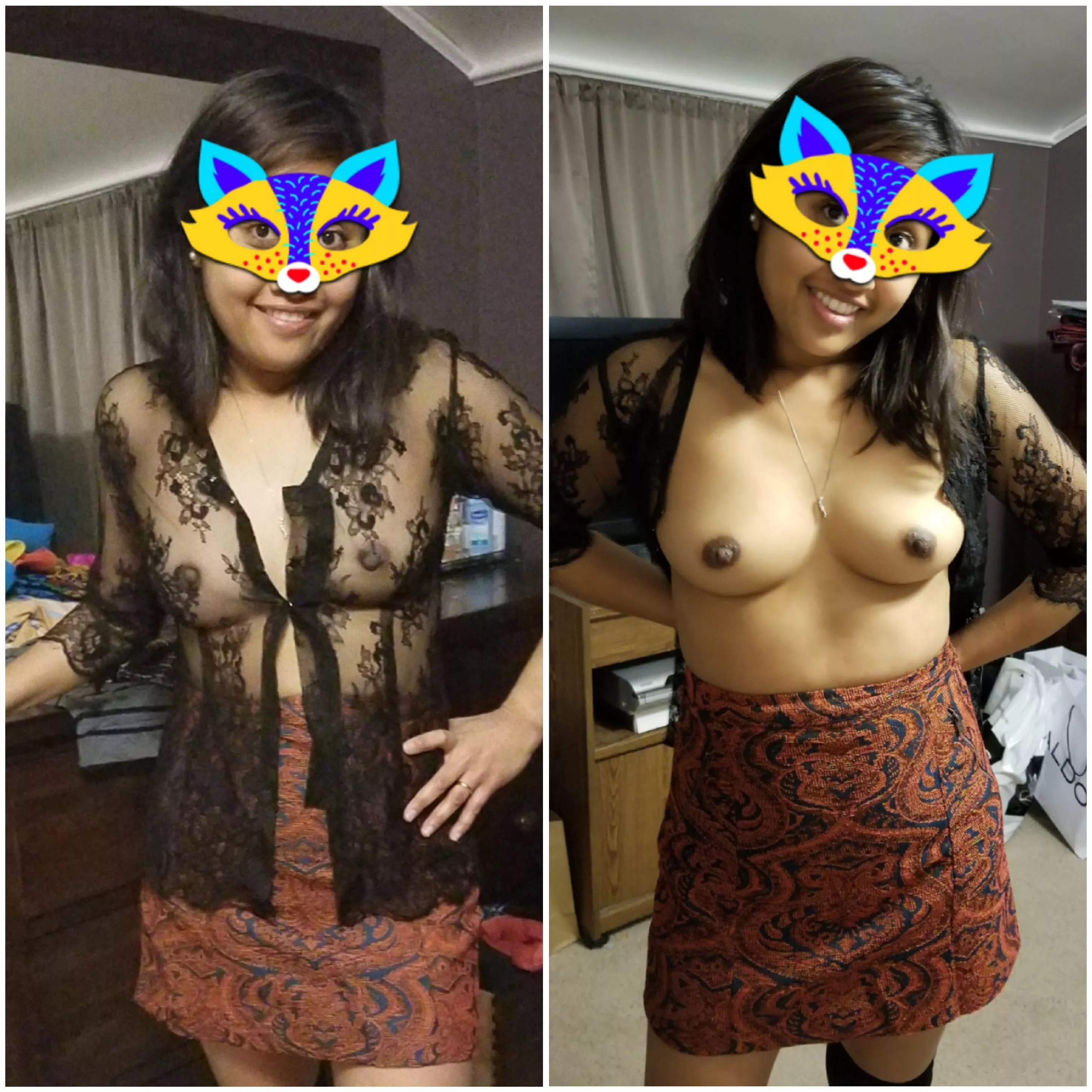 Asian milf lace no lace