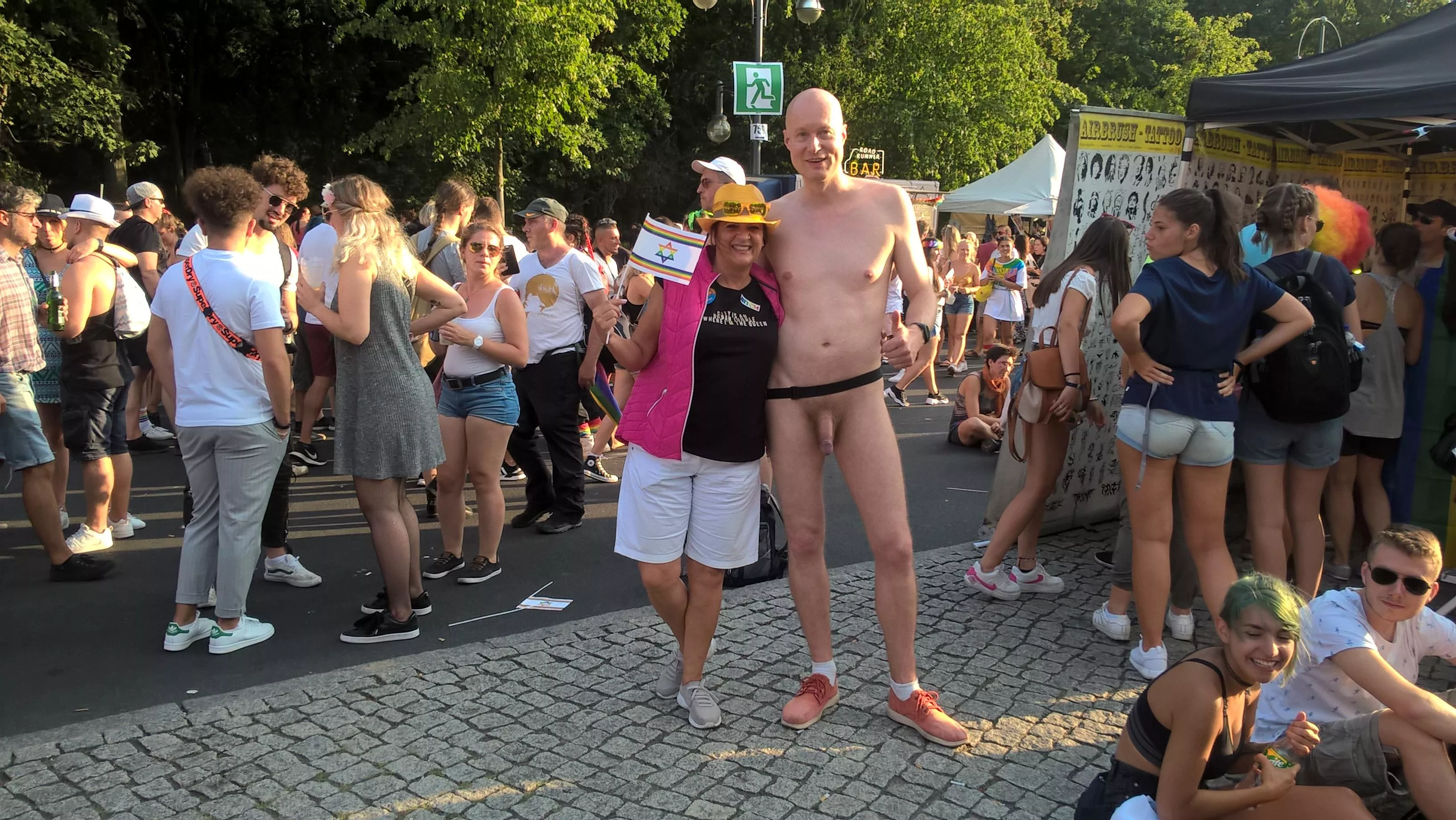 Cfnm in public at Pride Berlin!