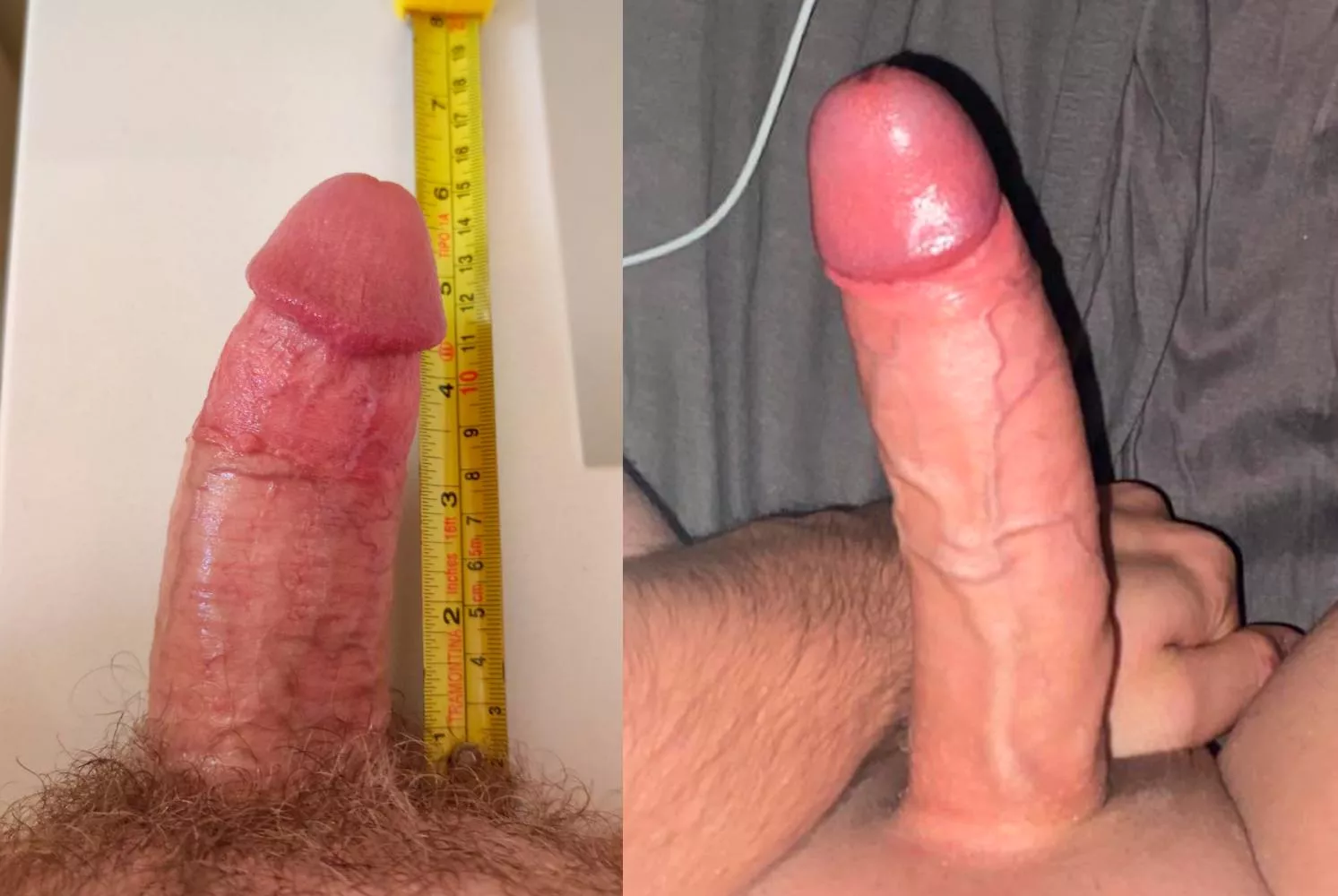 Just lost to u/Objective-Bread7177's big cock. What do you think of our dicks?