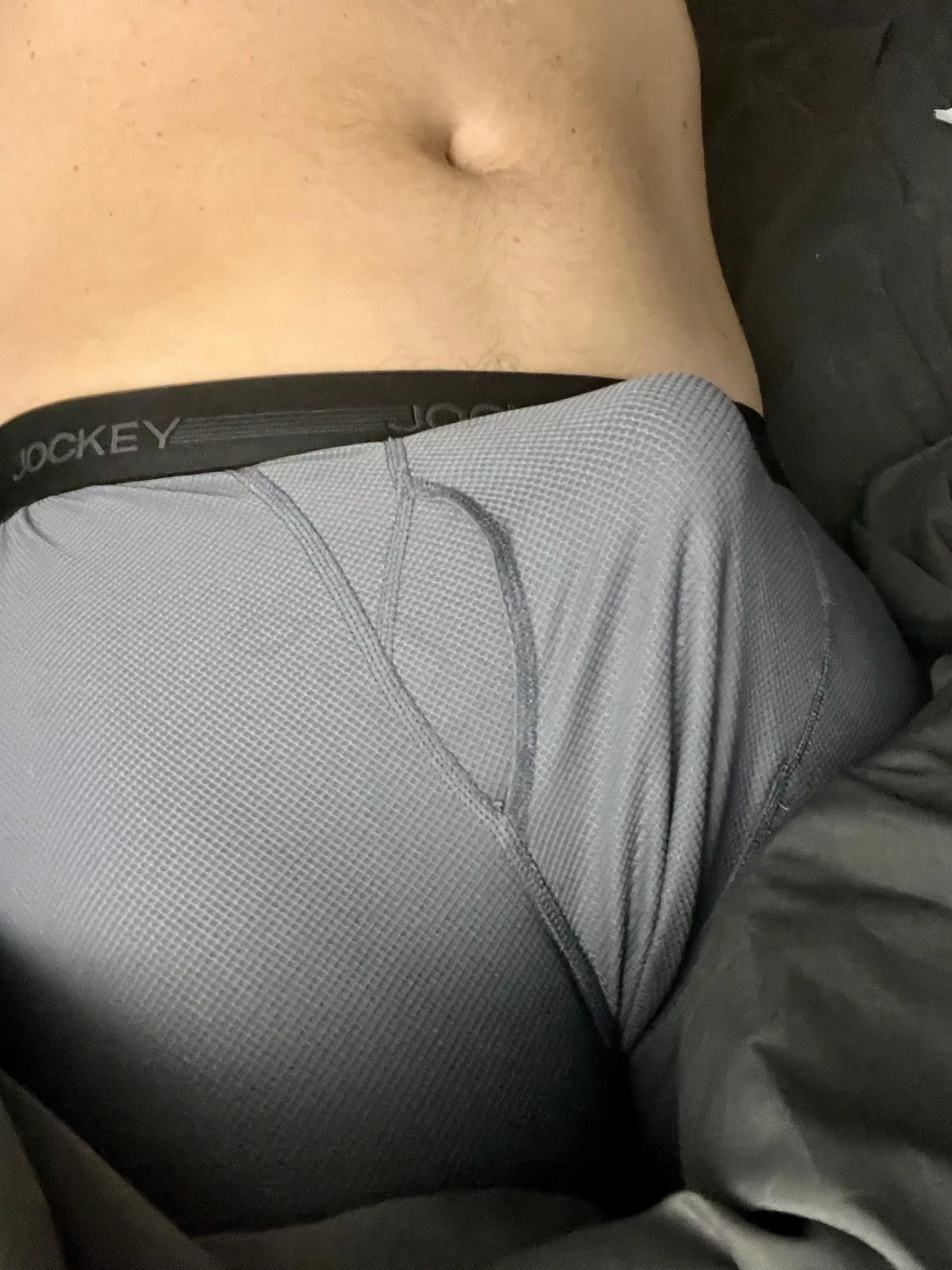 My hard cock bulging