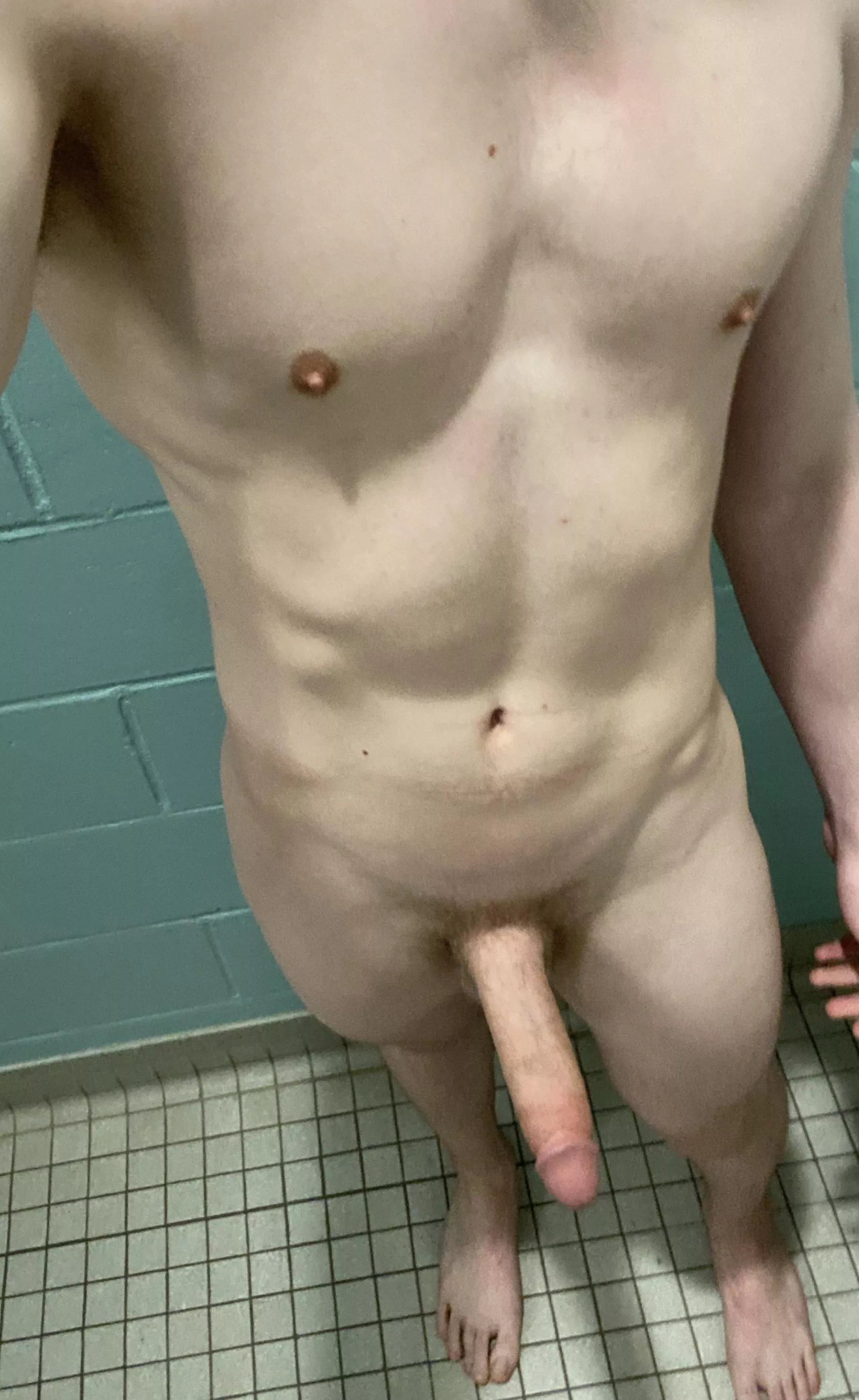 People always stare at my cock in the shower lol