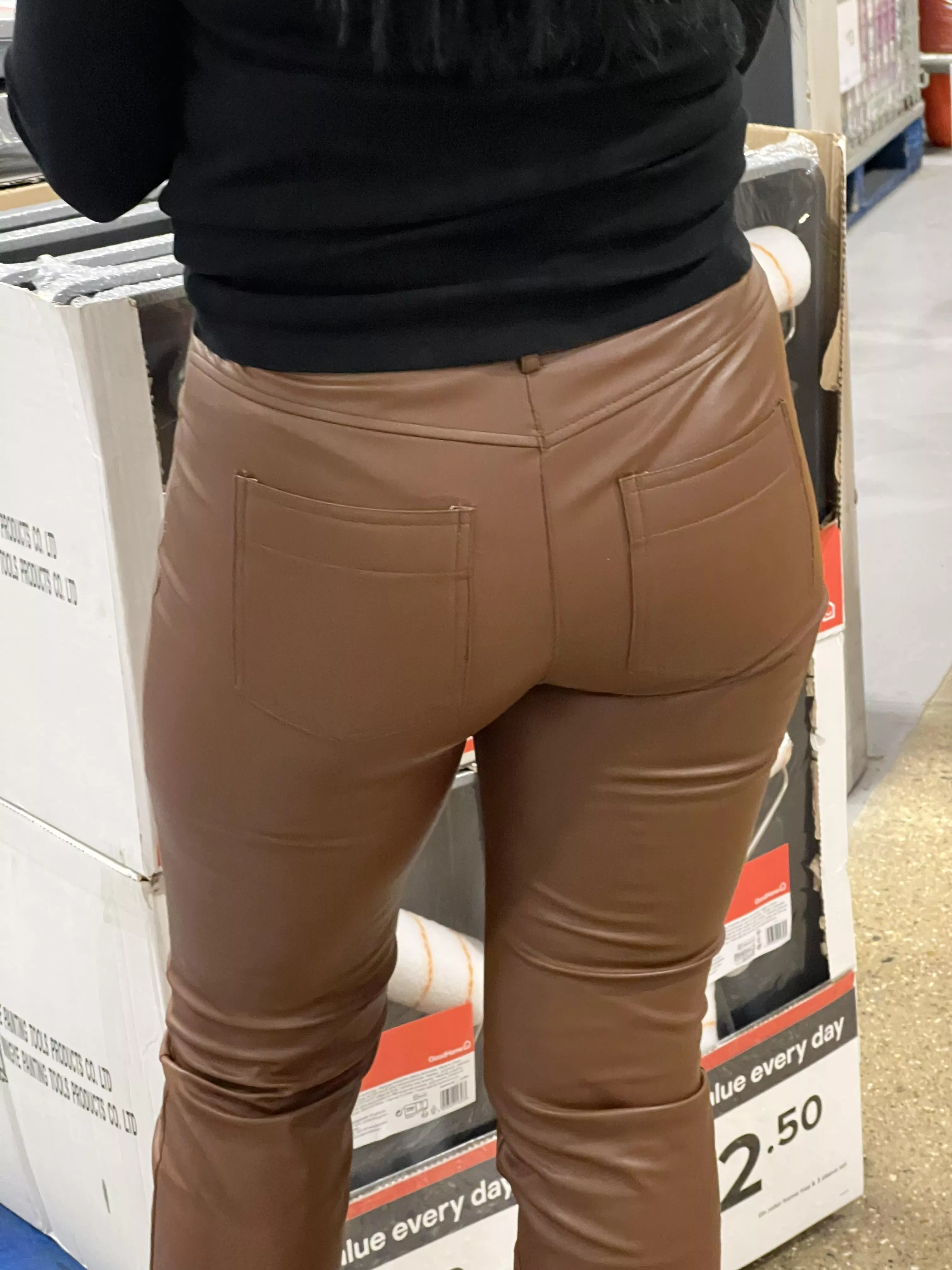 Real leather pants