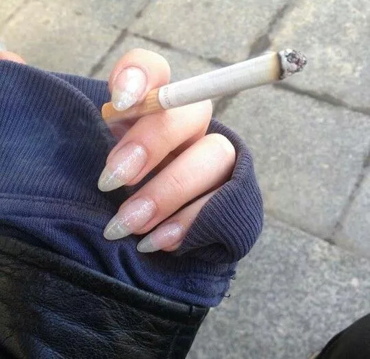 where are the beautiful smokers with their cigarettes between their beautiful fingers and their great nails