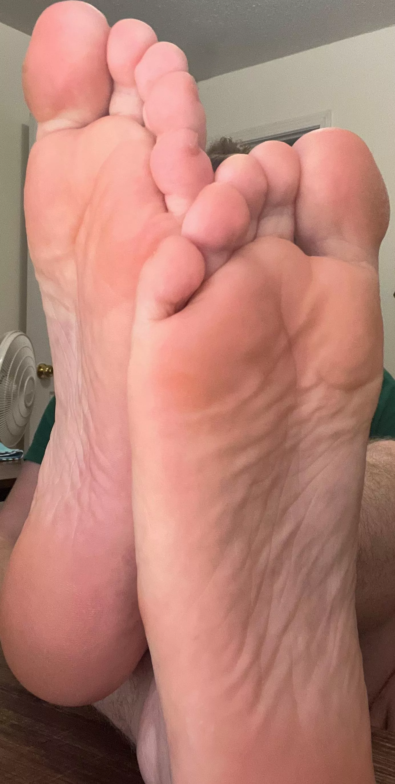 Would you lick or sniff my feet first?