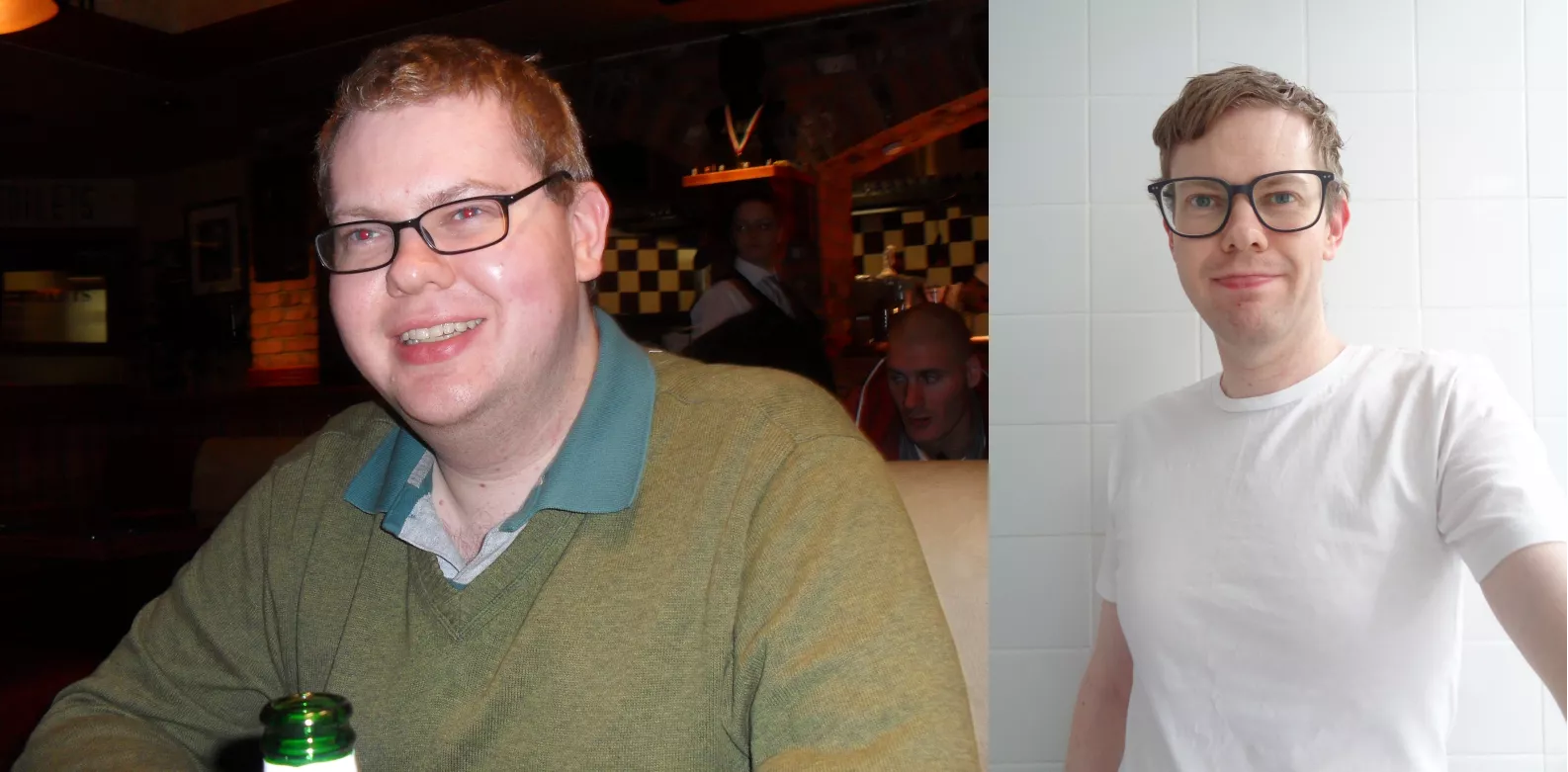 2012 vs. 2022 - I'm ALWAYS proud of the progress that I make each day as a gay man. :)