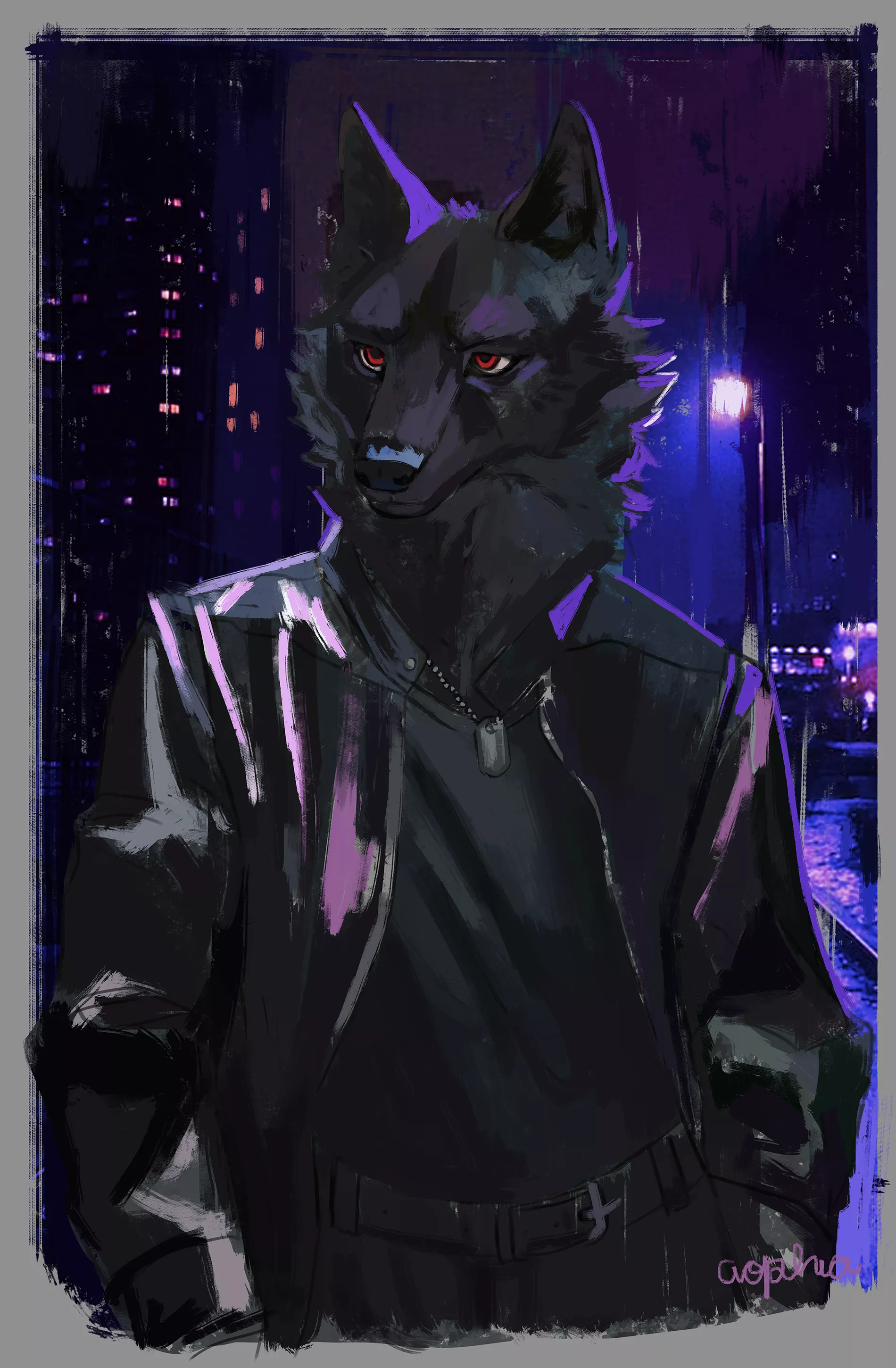 Black wolf by me