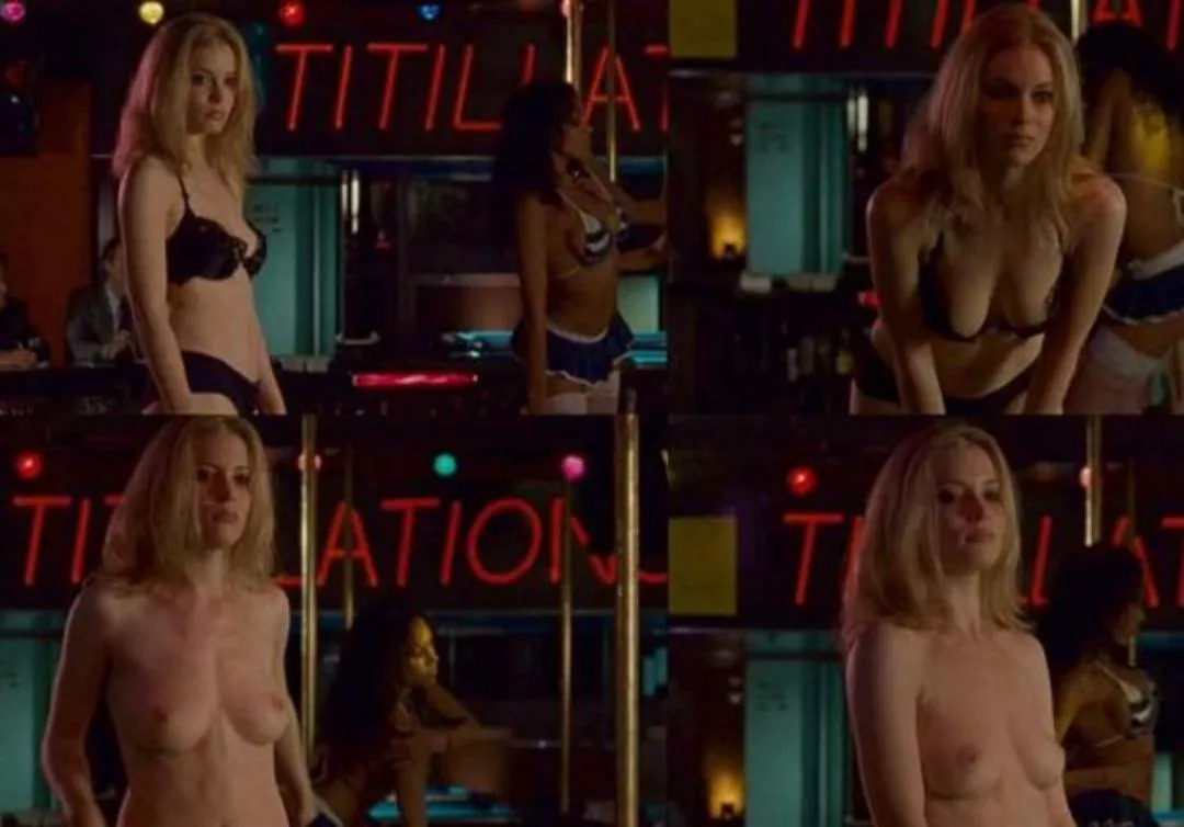 Gillian Jacobs strikes a pose as a stripper