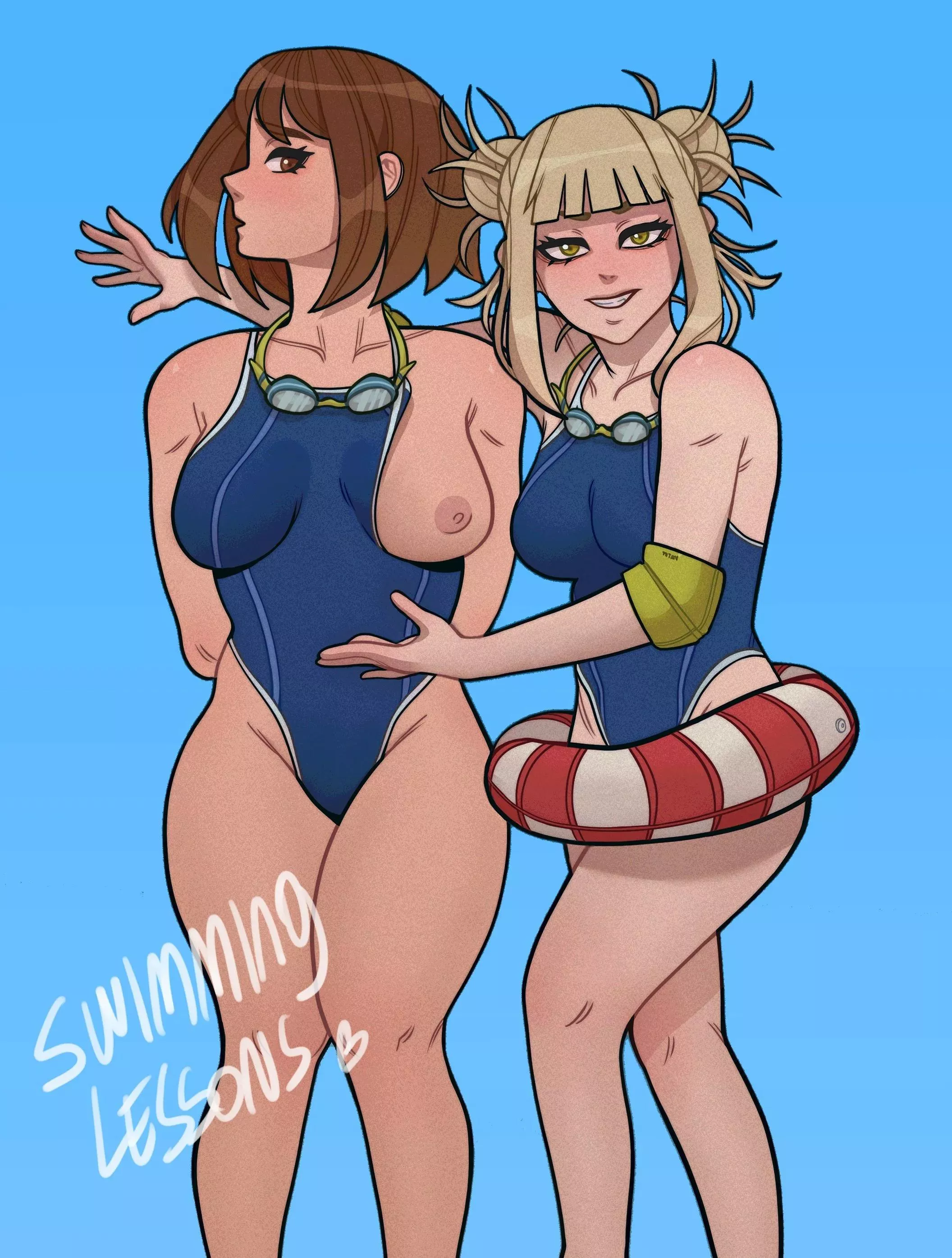 Ochako and Toga's swimming lessons (lilliamfeels) [My Hero Academia]