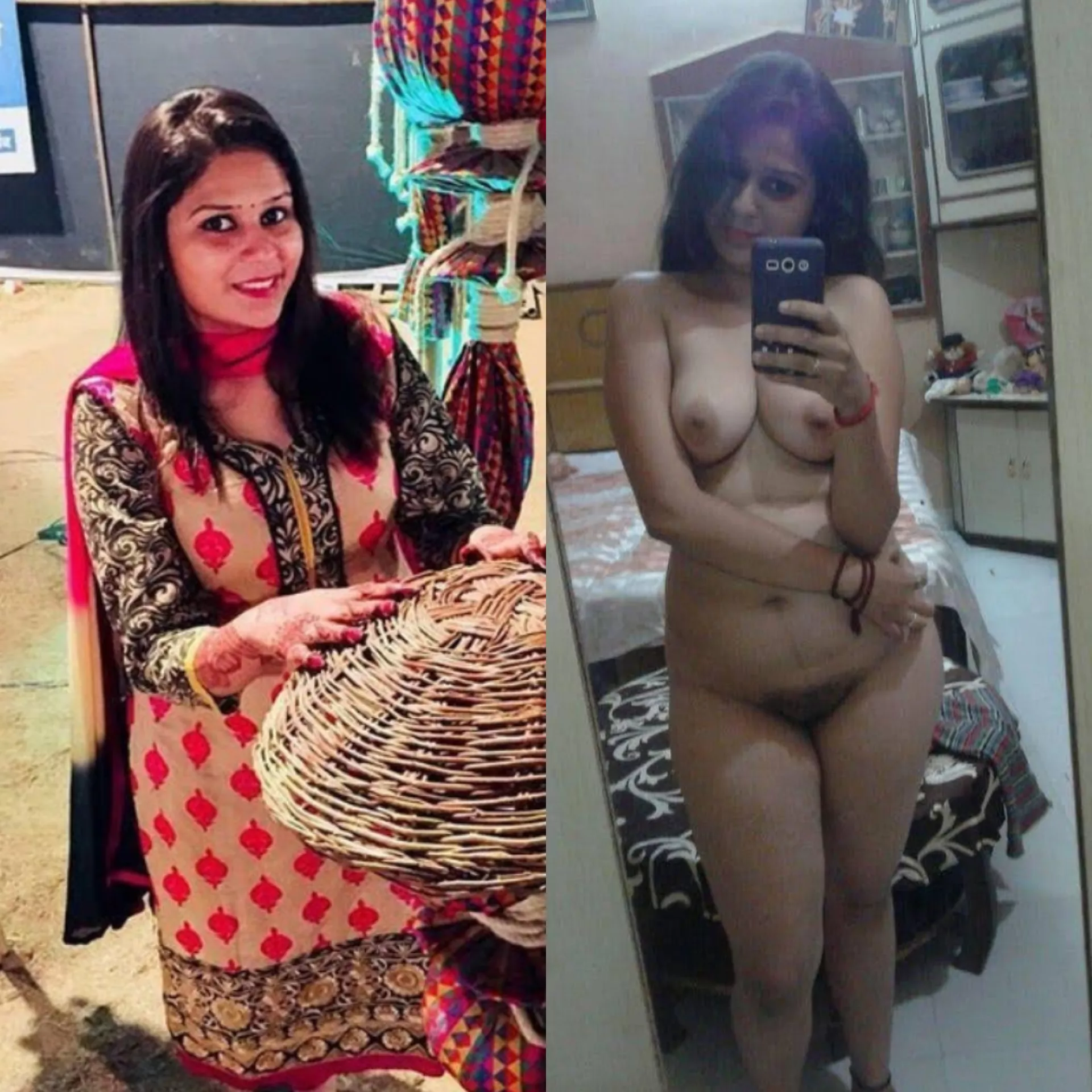 Punjaban biwi stripping it all