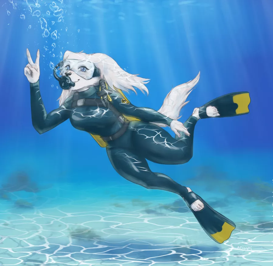 Fay from Starfox 2 by Aoinei. Makes you wonder if StarFox organise in Diving based missions.