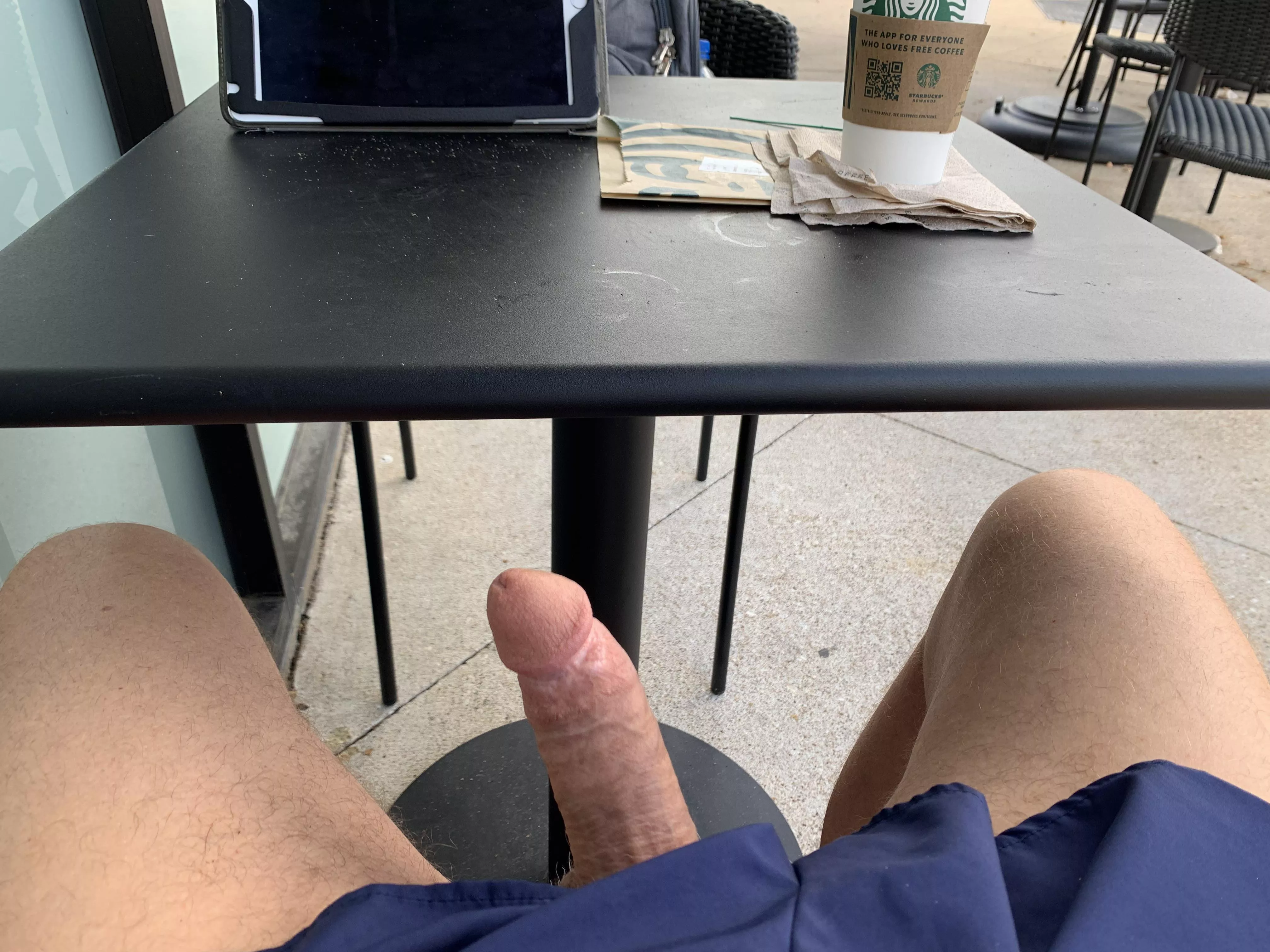 Good afternoon from a Starbucks patio