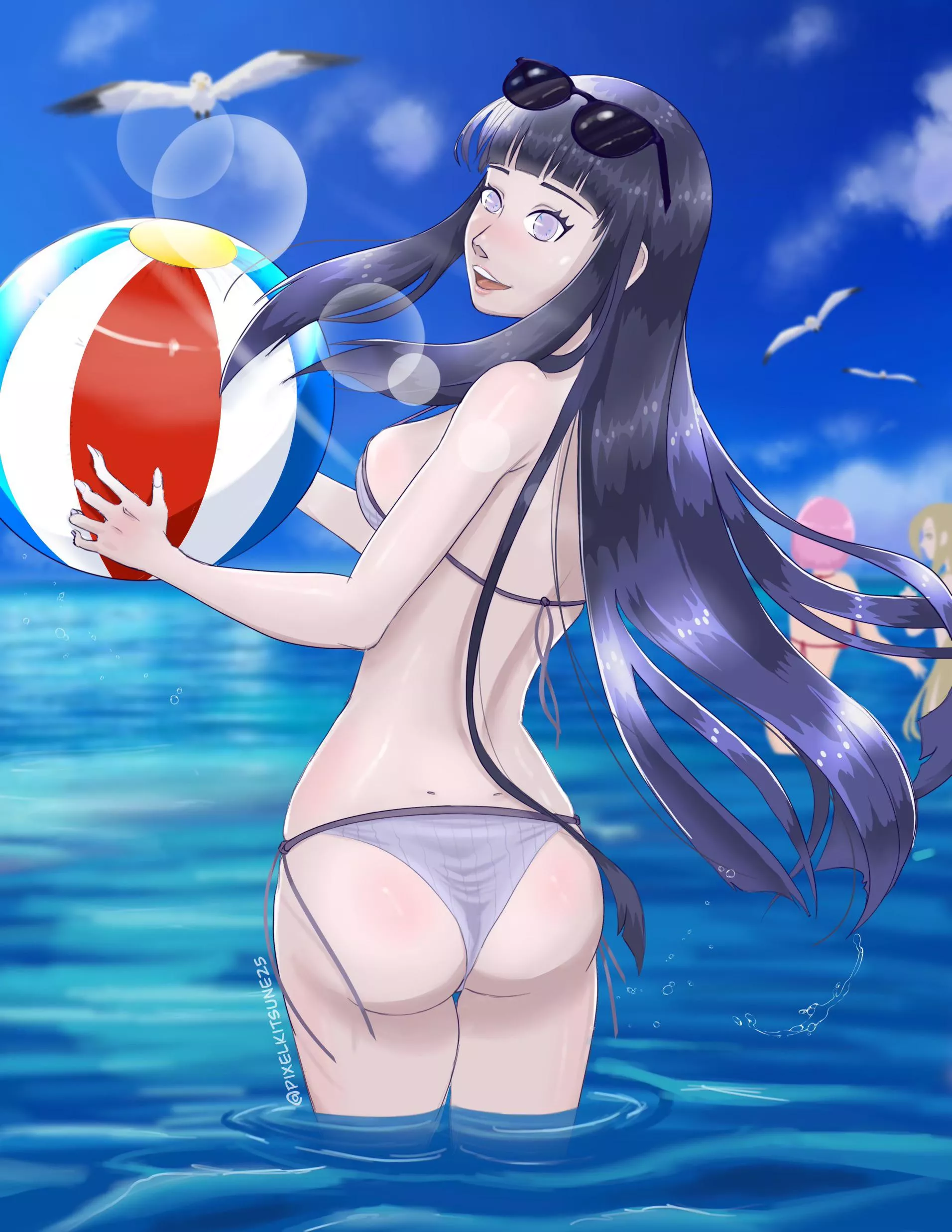 Hinata Hyuga at the beach