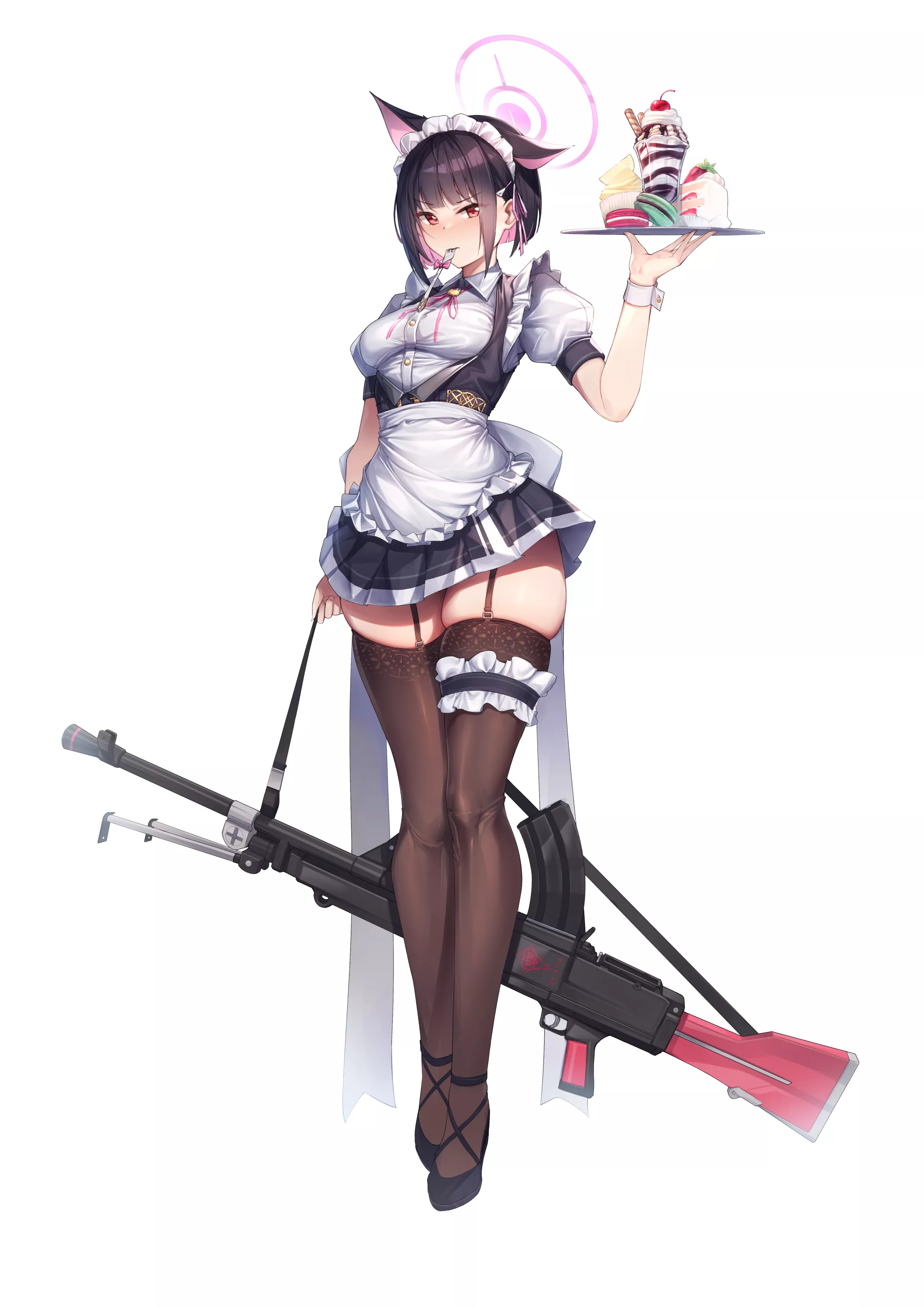 Kazusa as maid