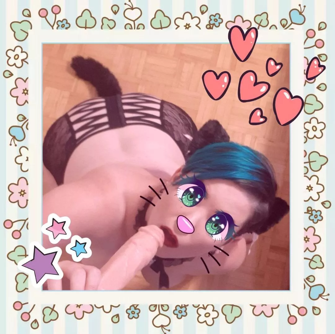 Kitty ❤️ master's cock 😻