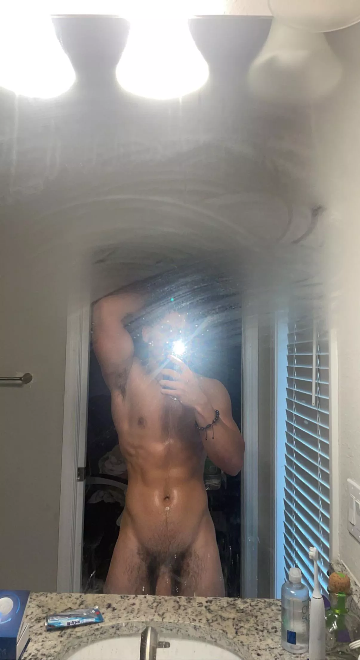 (M) post hot shower