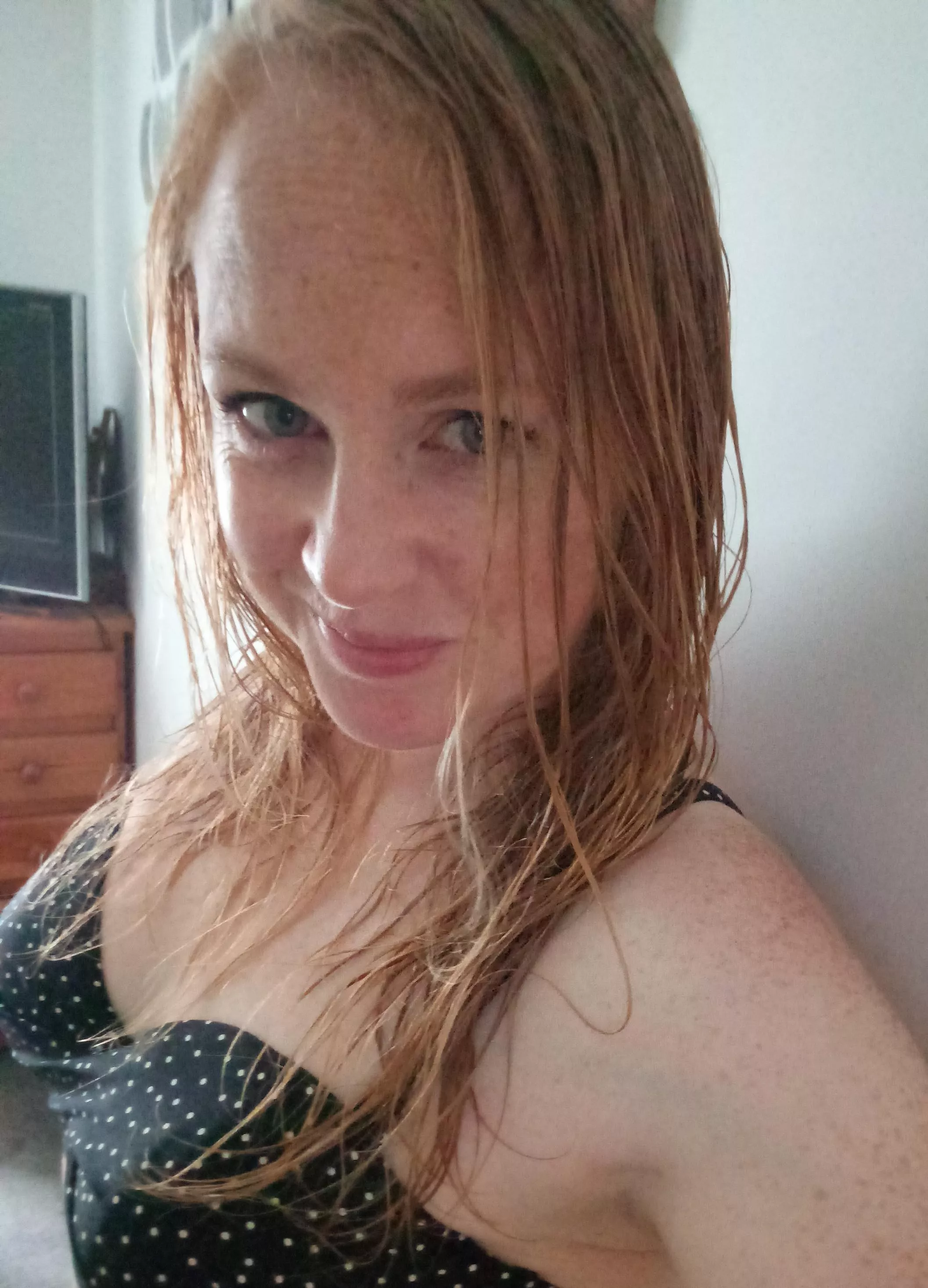 showered and clean, ready to get dirty again!