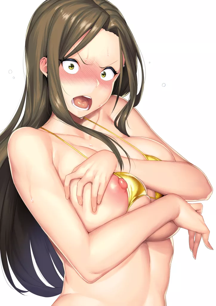 The swimsuit doesn't fit! [The Idolmaster]