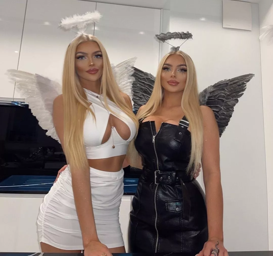 Two busty bimbos