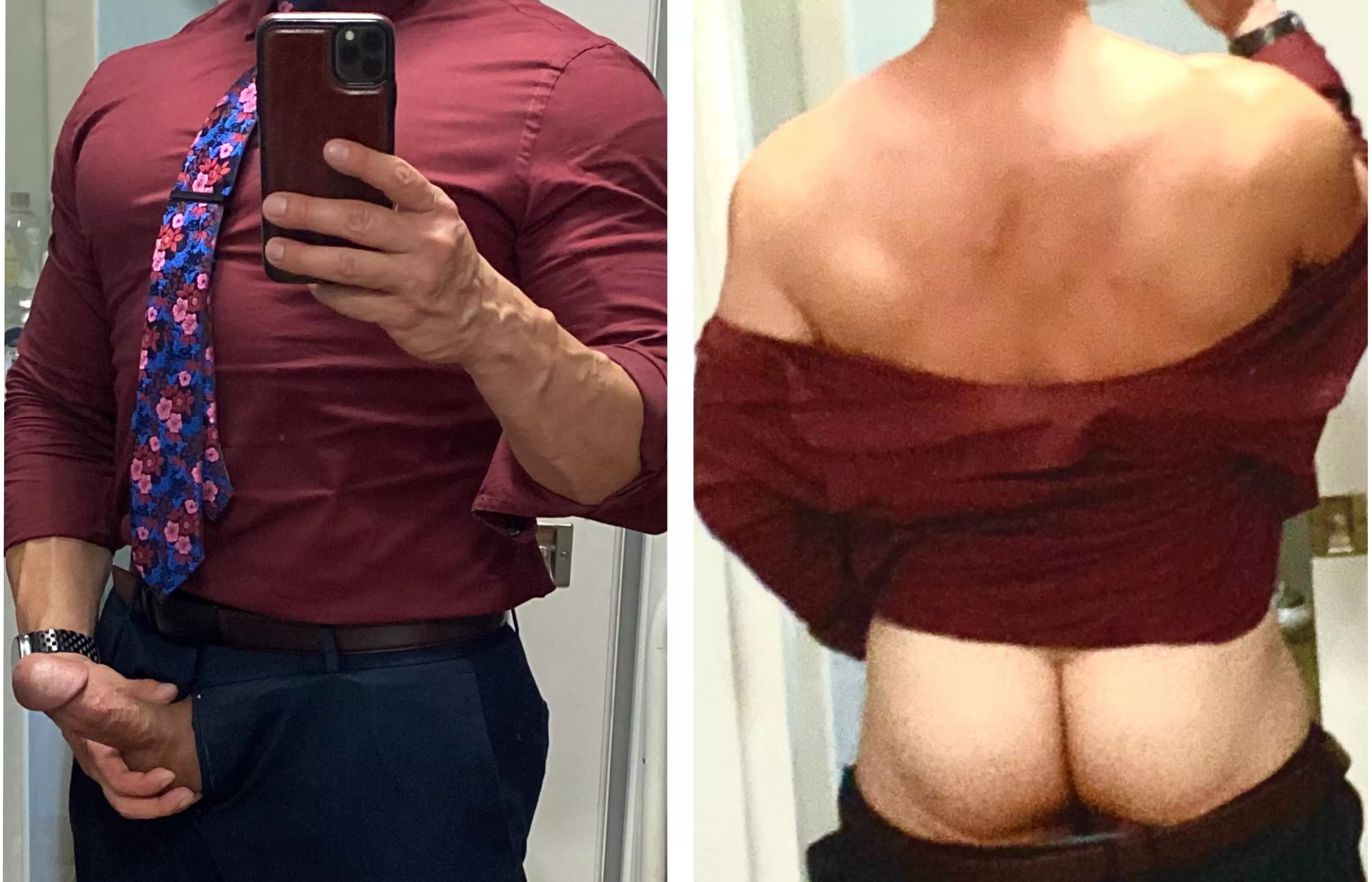 (40â€™s) Taking the ðŸ‘ shot was harder than I thought, so hereâ€™s front and back to compensate ðŸ˜