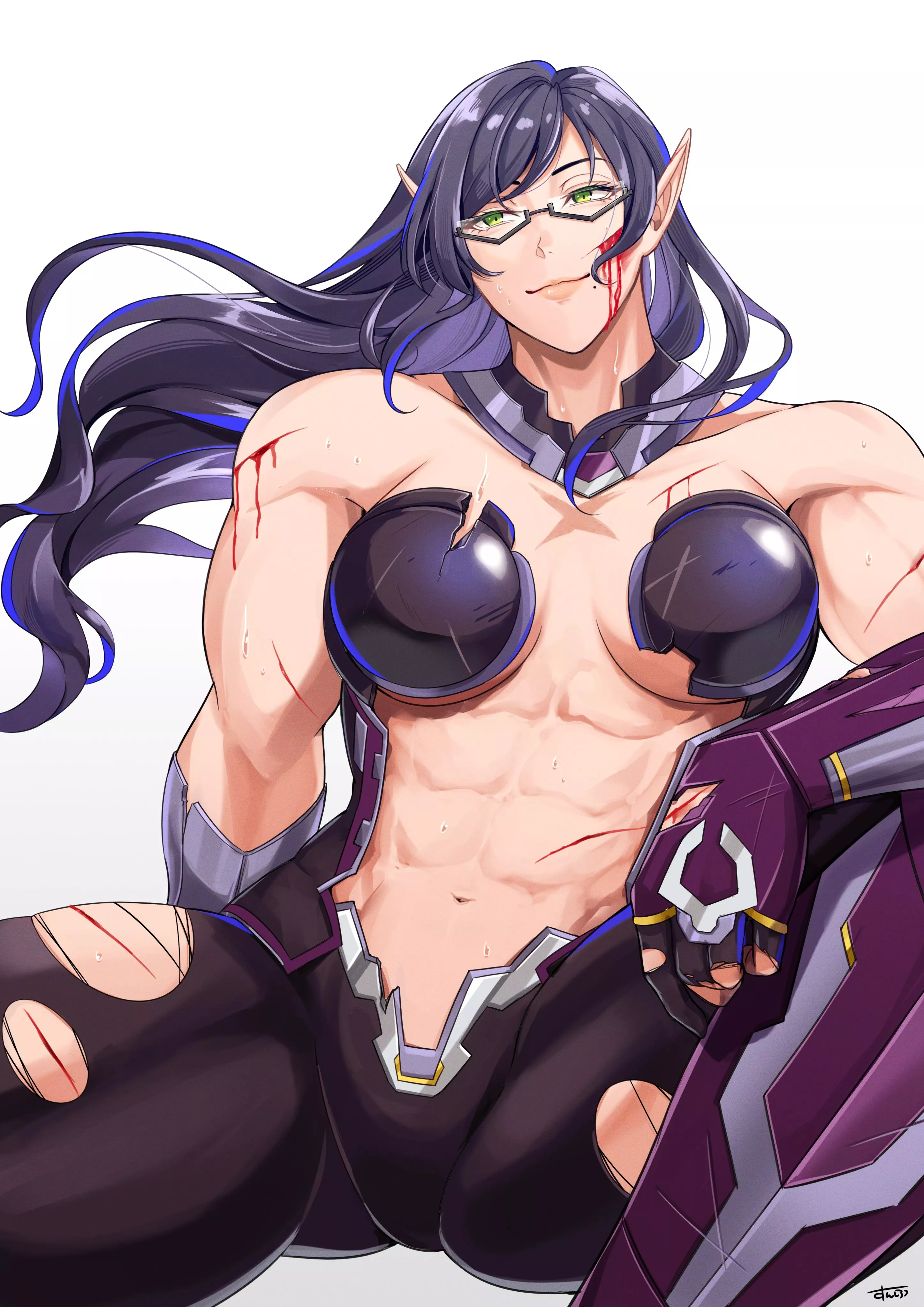 Abs & glasses [Artist: sunsisunsun]