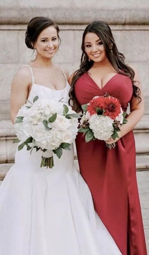 Busty bridesmaid