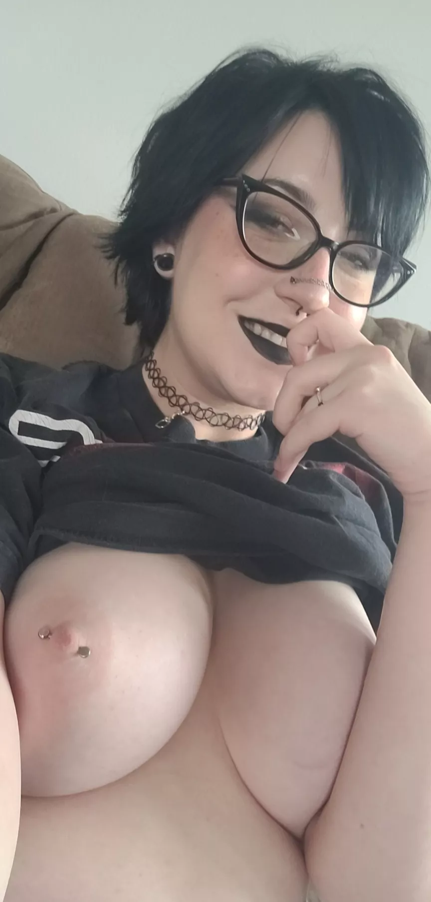 Goth girl with glasses (OC)