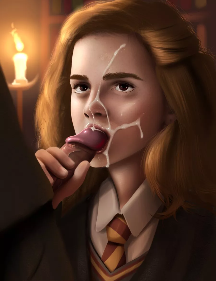 Hermione taking a load