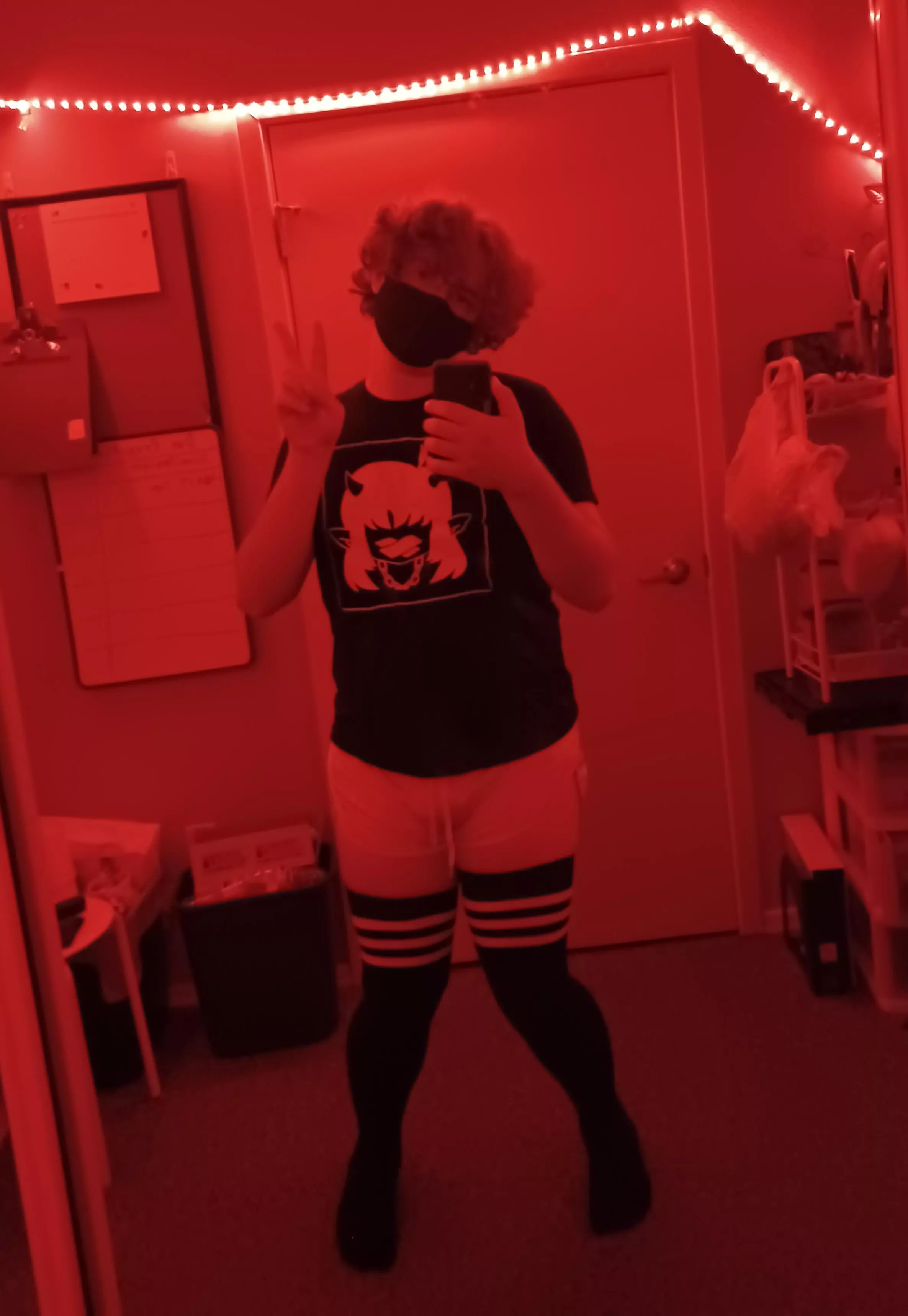 Only my 3rd or 4th time wearing feminine clothing, do y'all accept boys with some meat on their bones (for now) here? Also sorry for meh quality