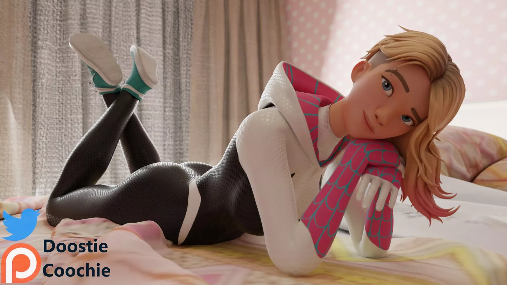 Spider-Gwen posing (DoostieCoochie) [Marvel]