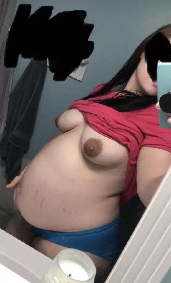 Who wants to fuck this preggo wife of mine?