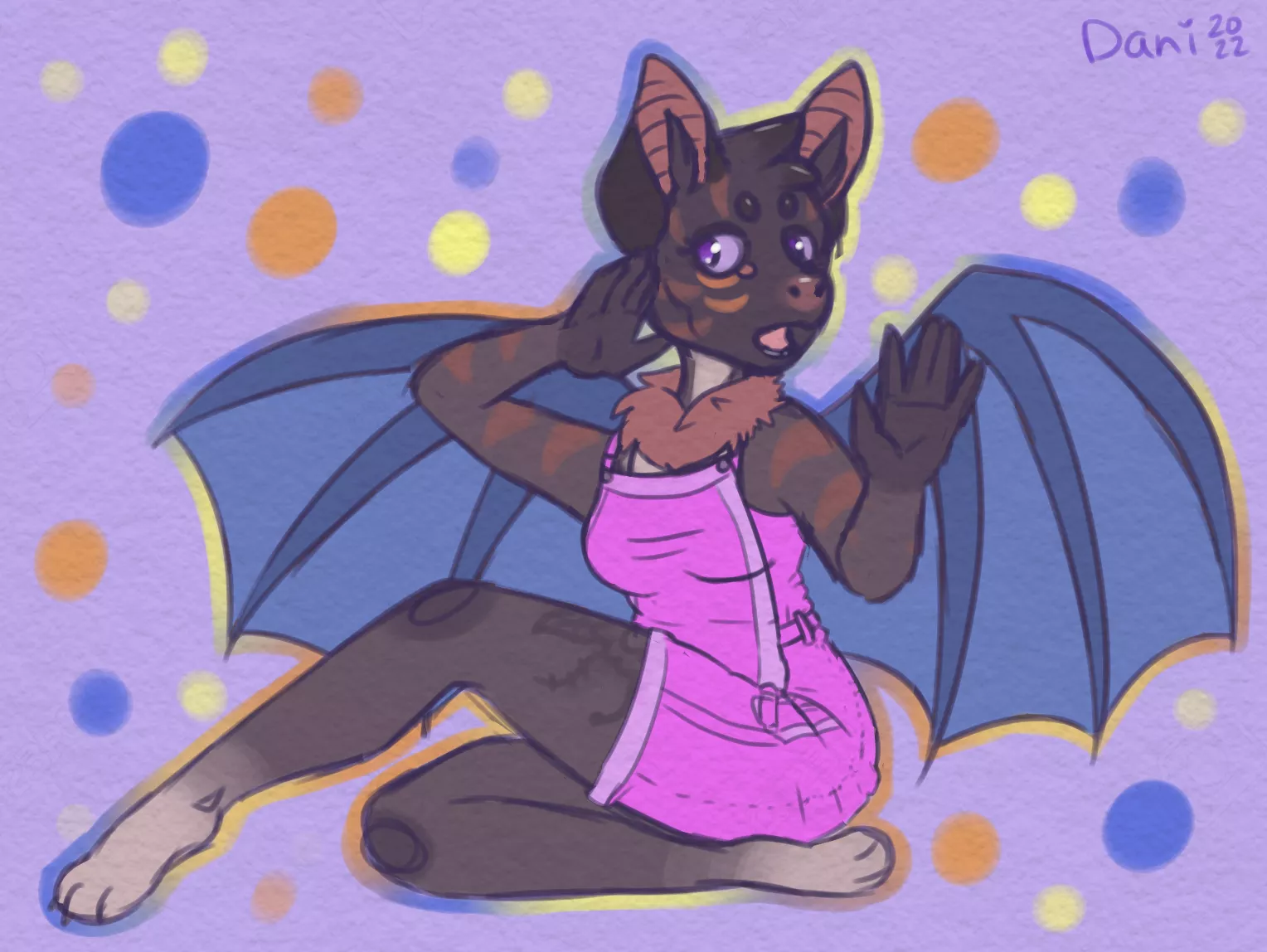 [art by me] silly bat girl