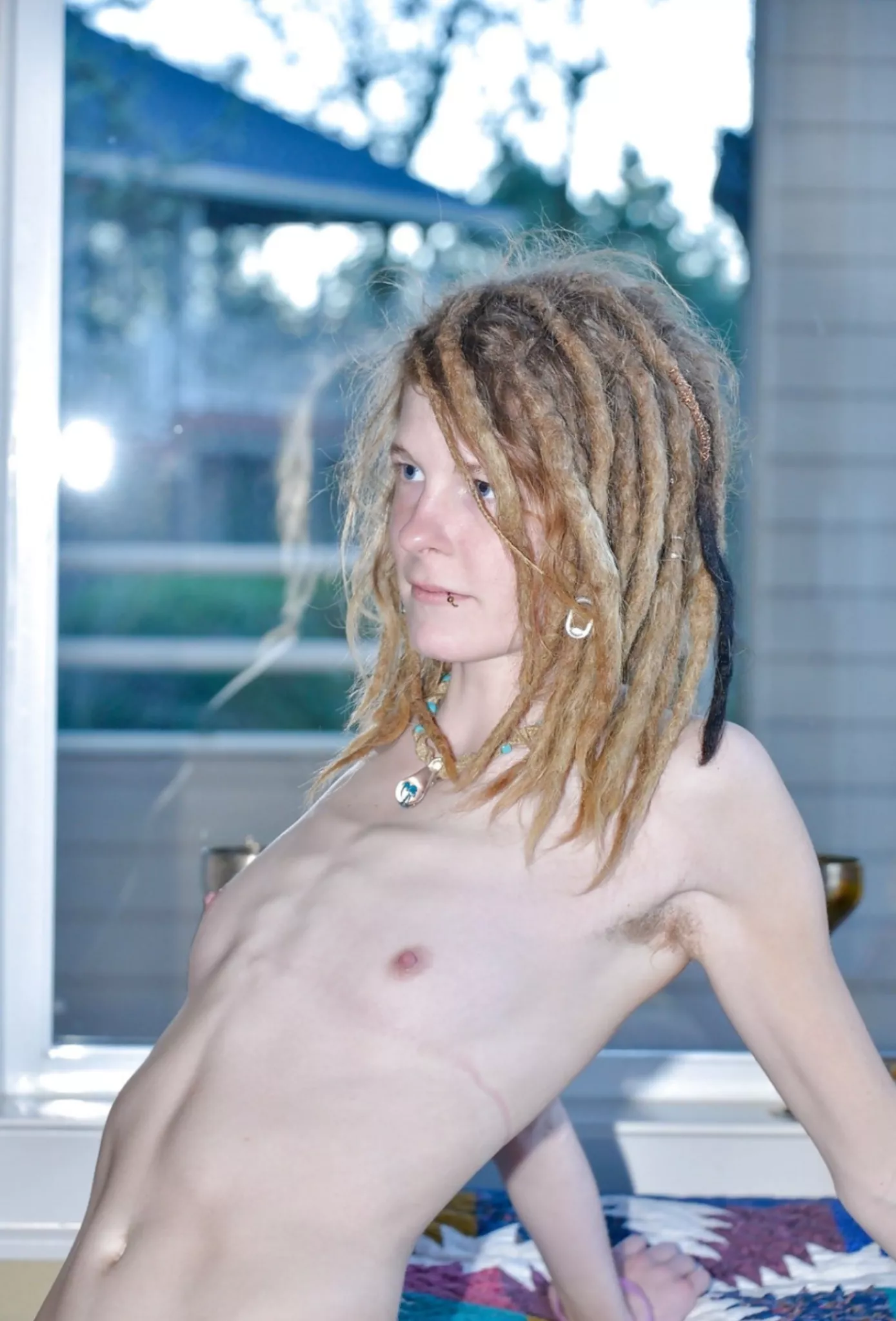 Dreadlocked hippie