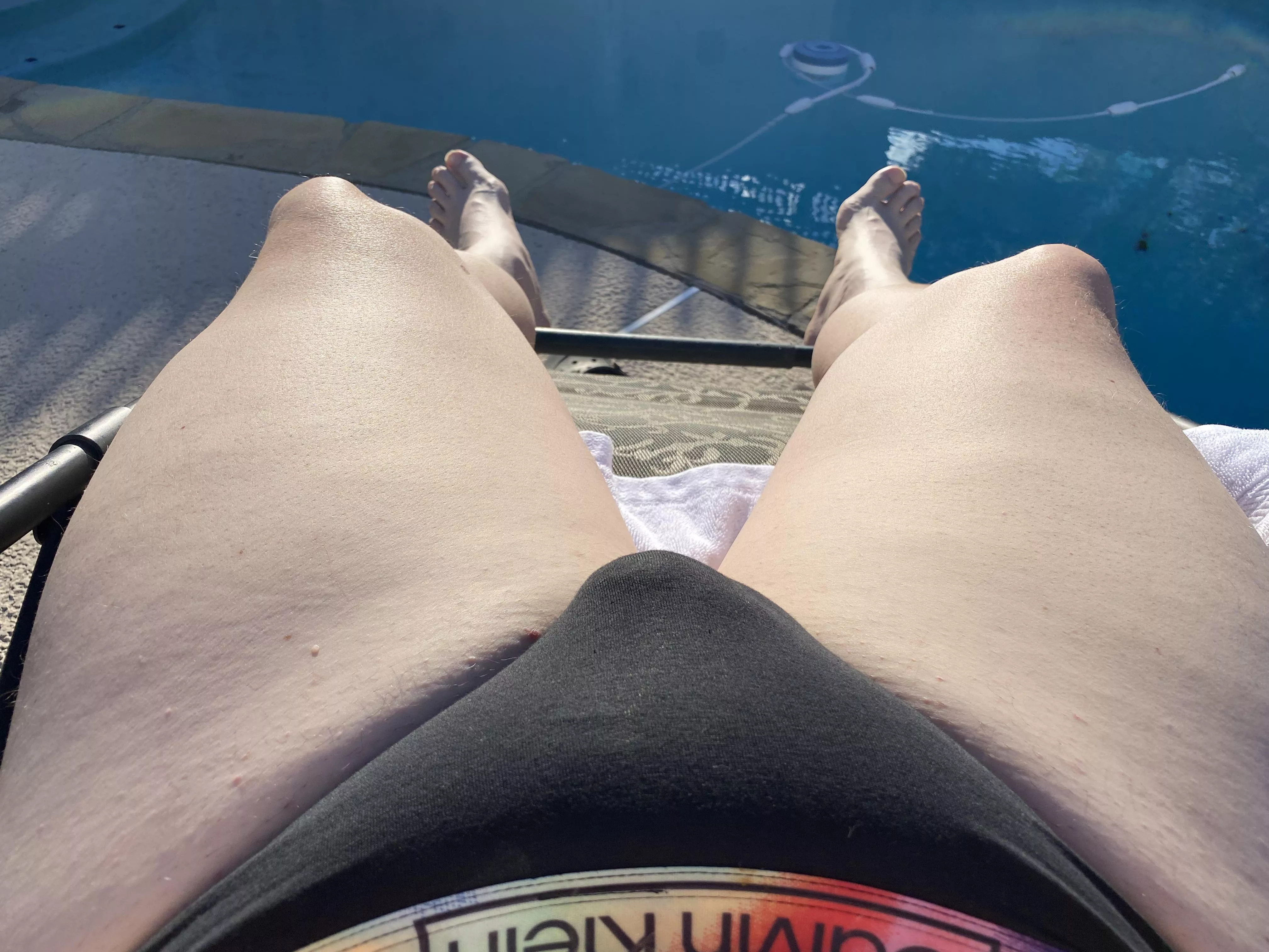 My favorite thong for lounging by the pool. How do you like it?