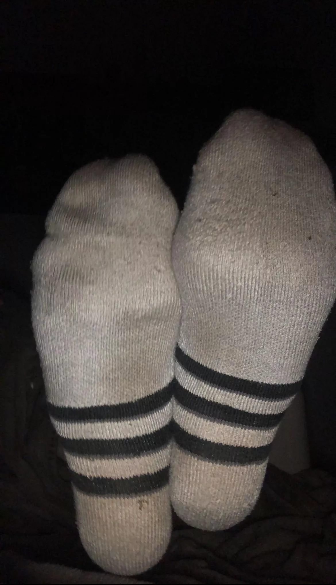 These sweaty grey socks[f]