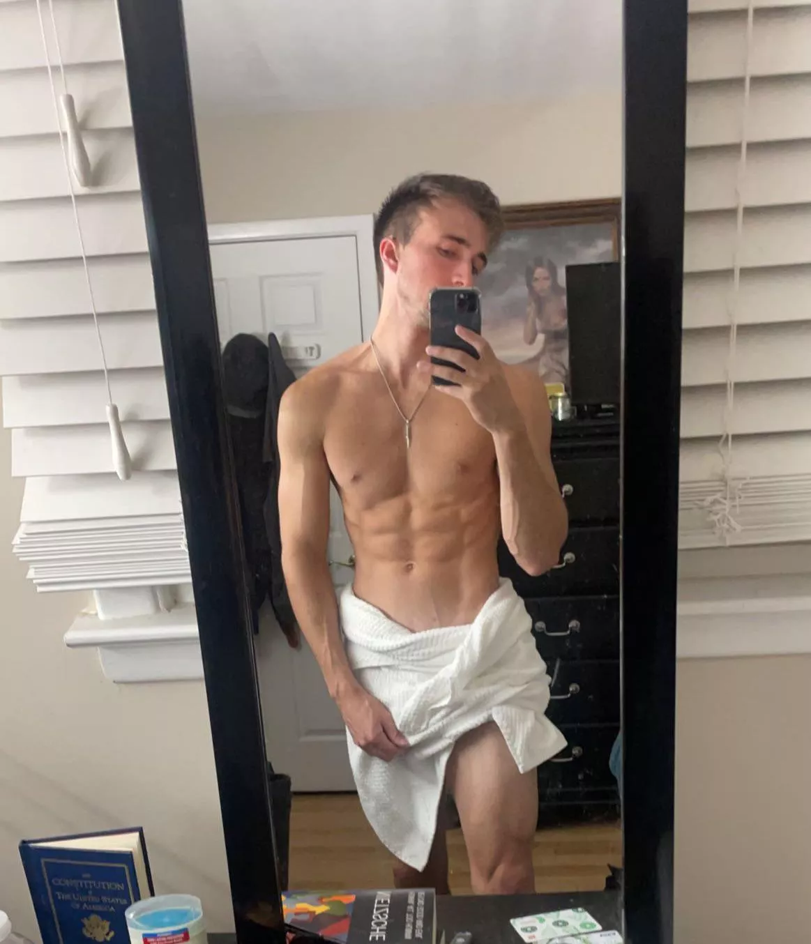 (24) I think I look better with the towel on