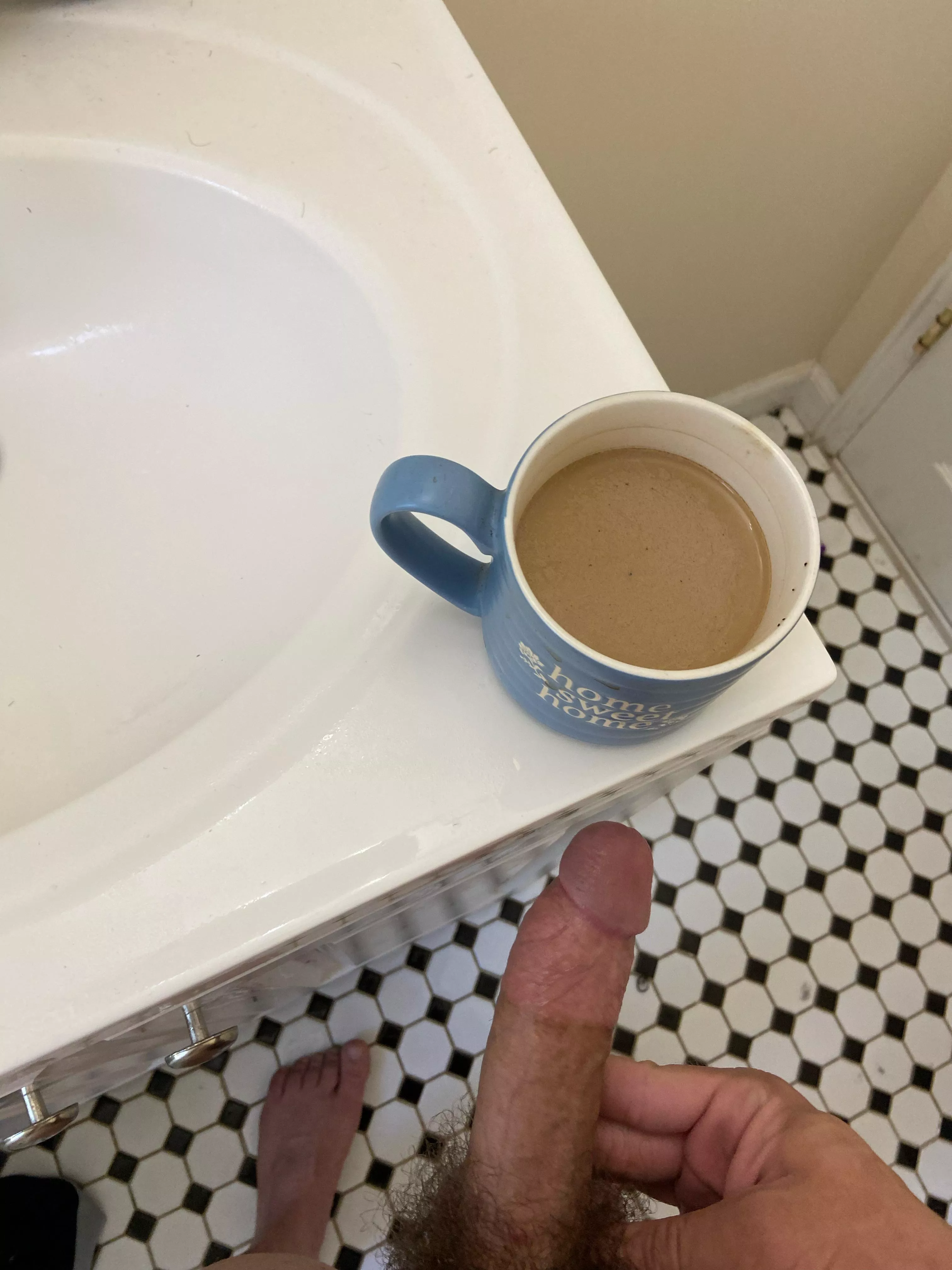 Cock shower coffee