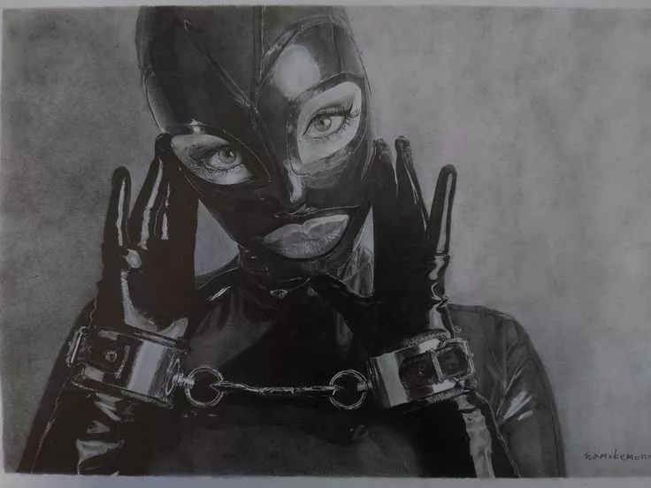 Latex Lucy - Pencil Drawing