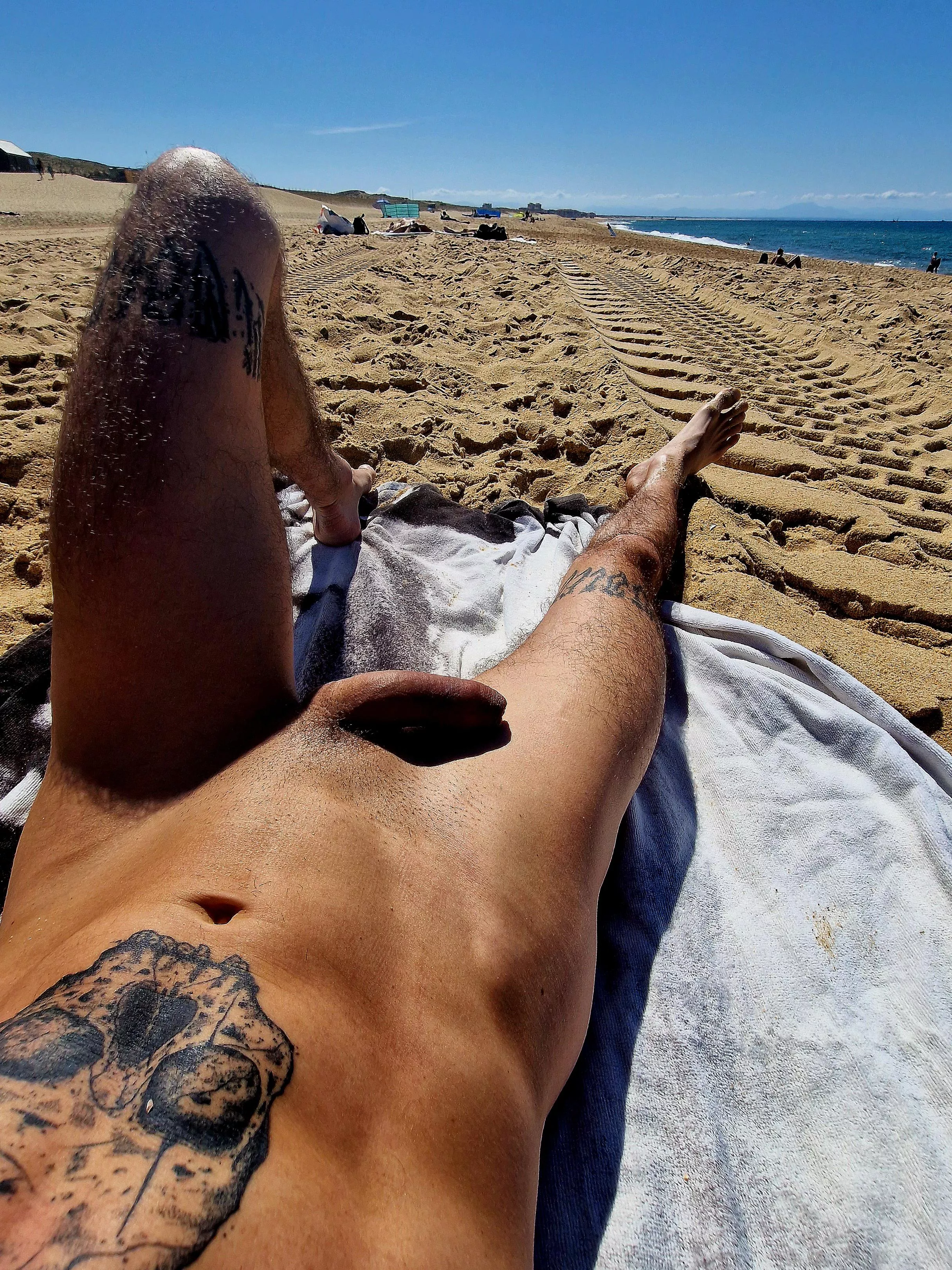 what's better than naked sunbathing?