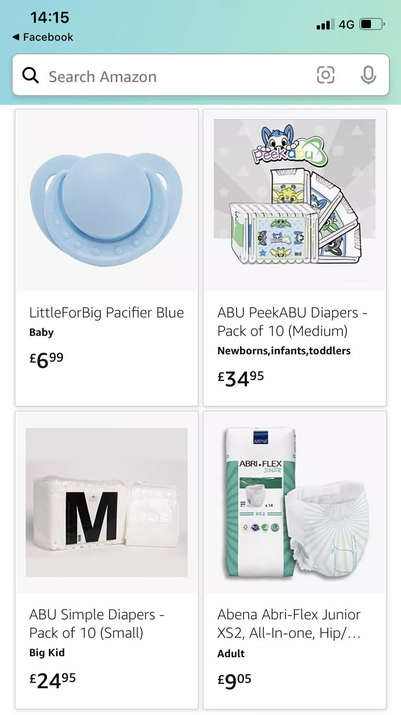 Even Amazon knows I’m ABDL…!