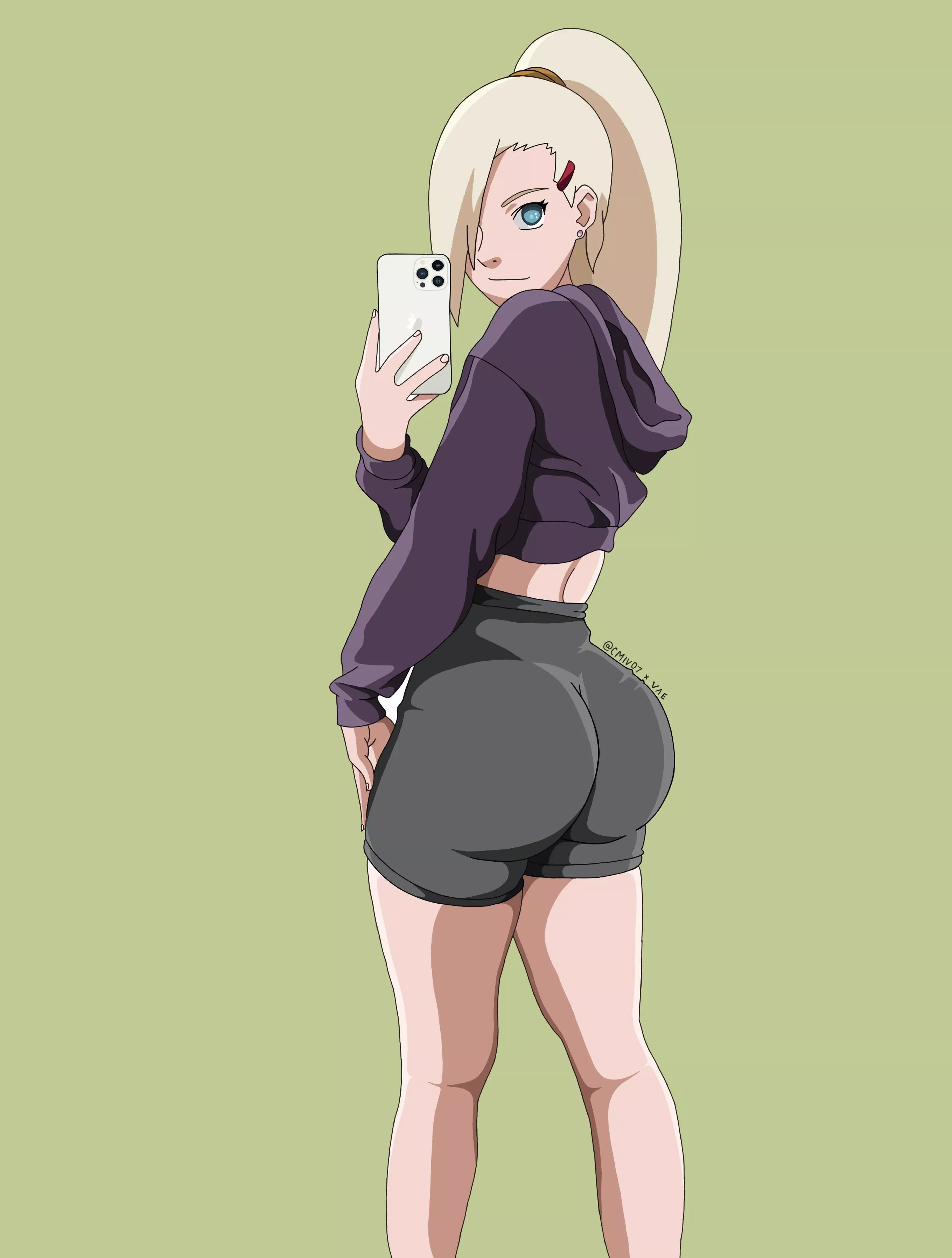 ino in booty shorts [remastered] (by CMIV07)