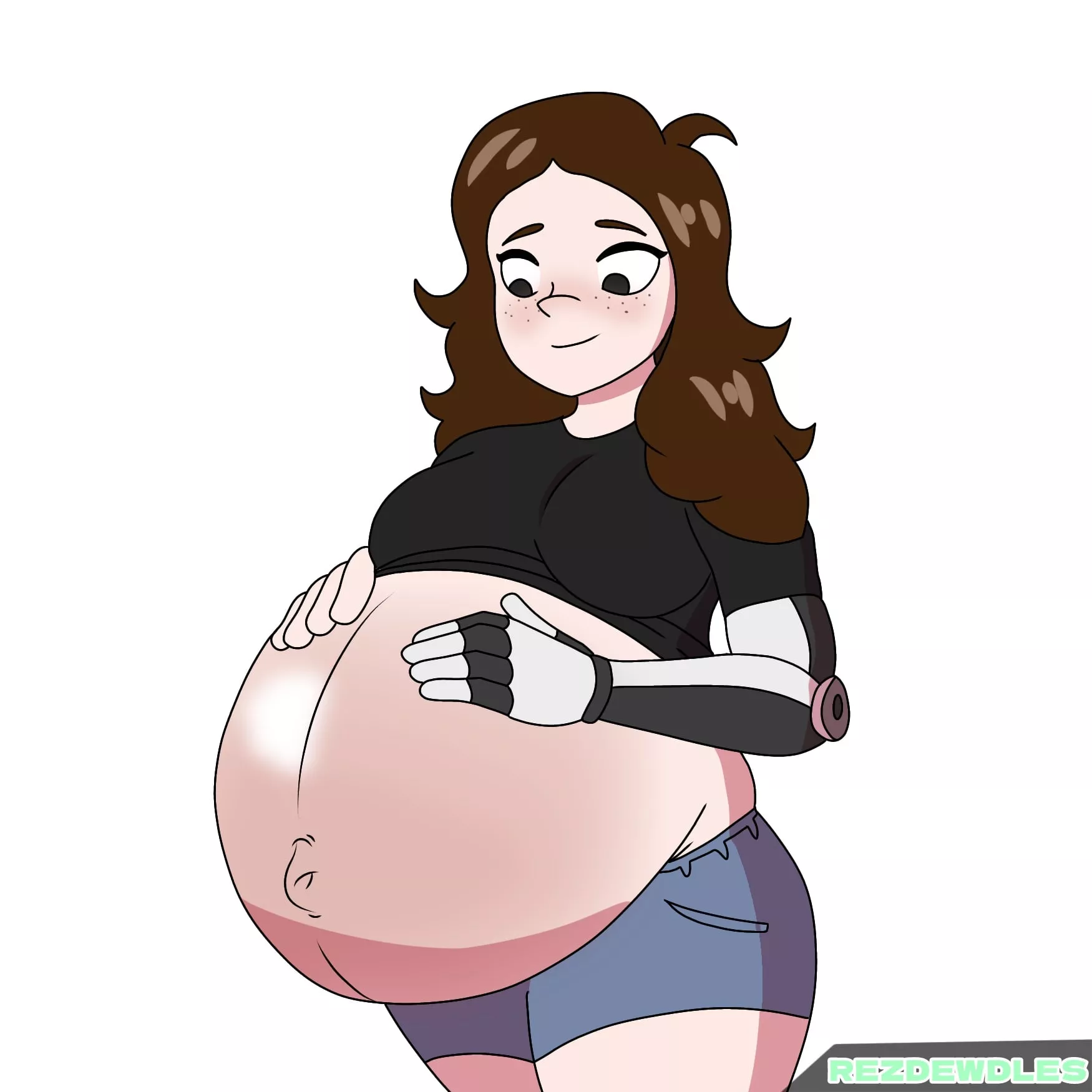 Preggo Commission (Art by Me)