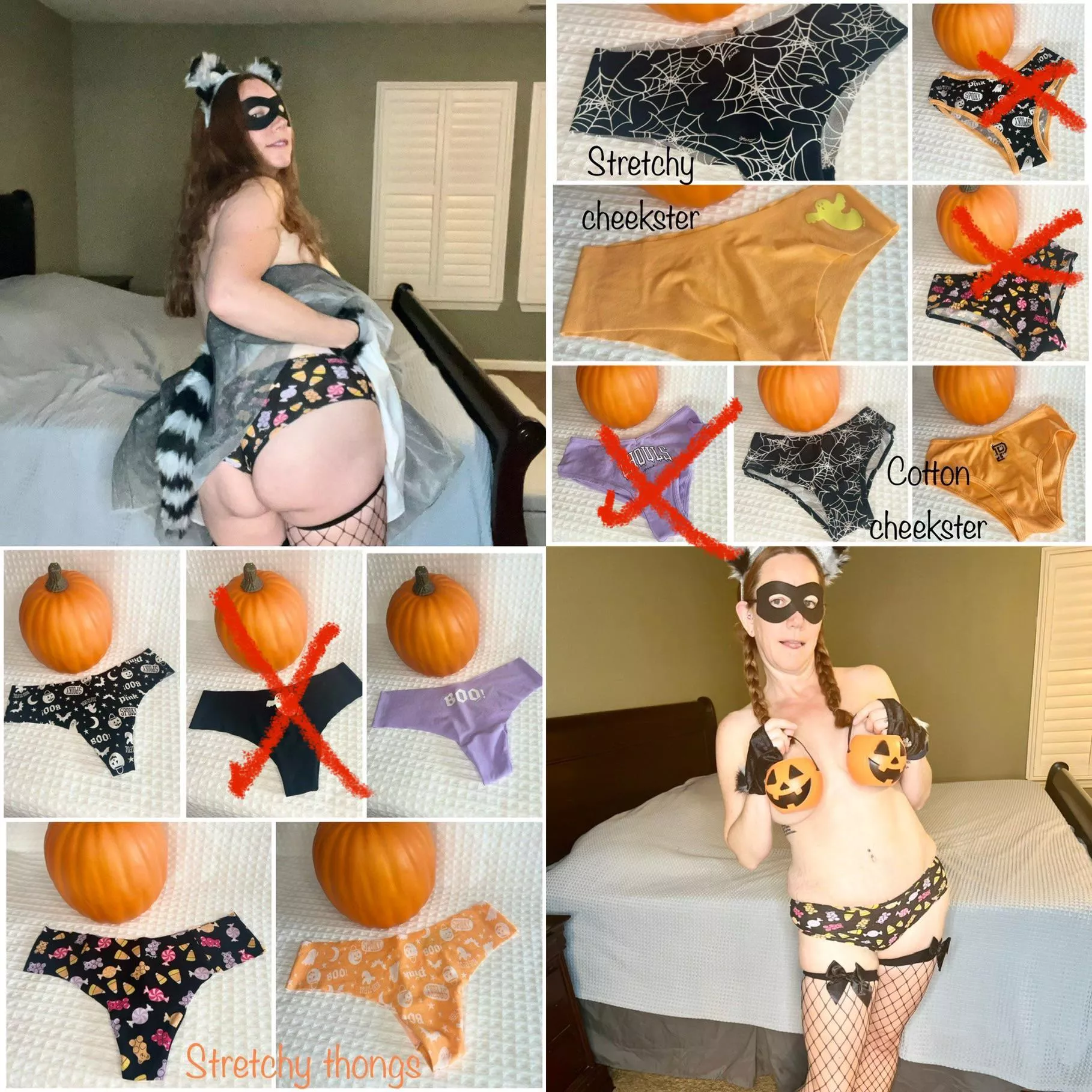 [selling] Halloween Special $40. Pick a pair of my Halloween themed panties and get 48hrs, 5 Halloween pics, 90sec video of me in your panties and priority shipping. Extra add ons are available. Dm me to get yours today! If this doesnâ€™t appeal to you, 