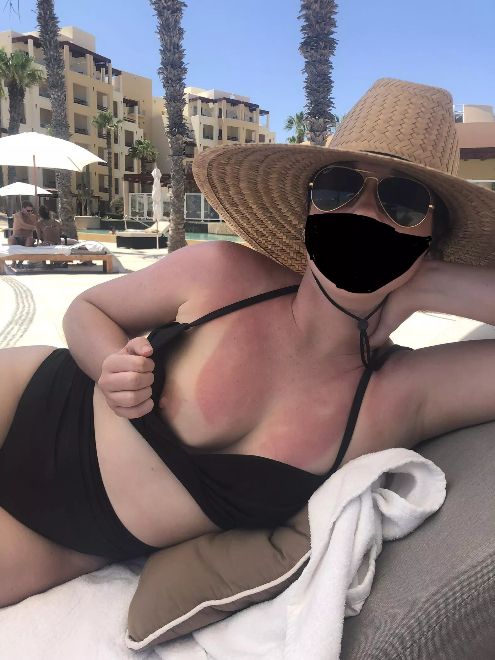 The wife decided to get a little frisky on vacation