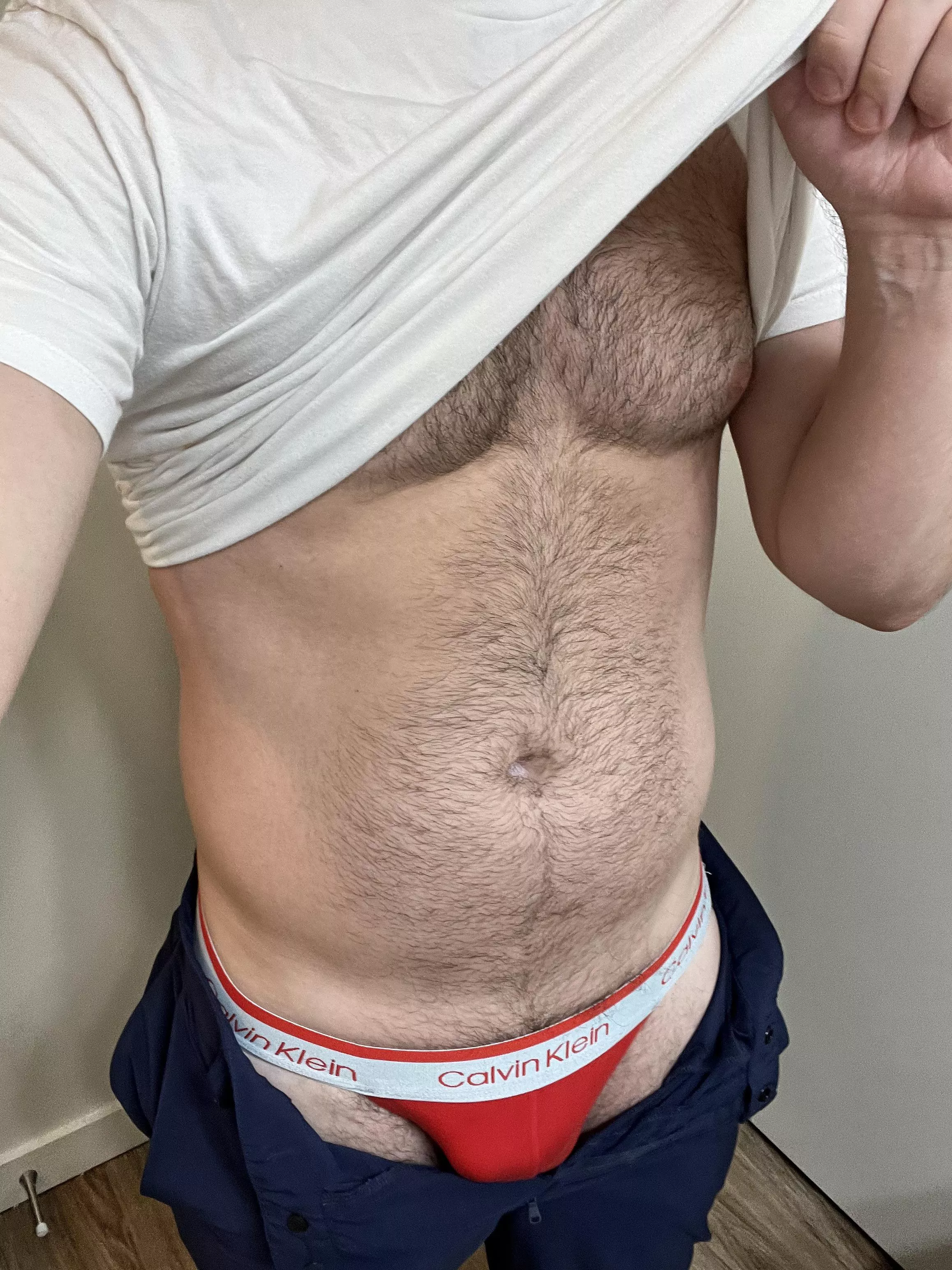 [29] wearing a jock to work