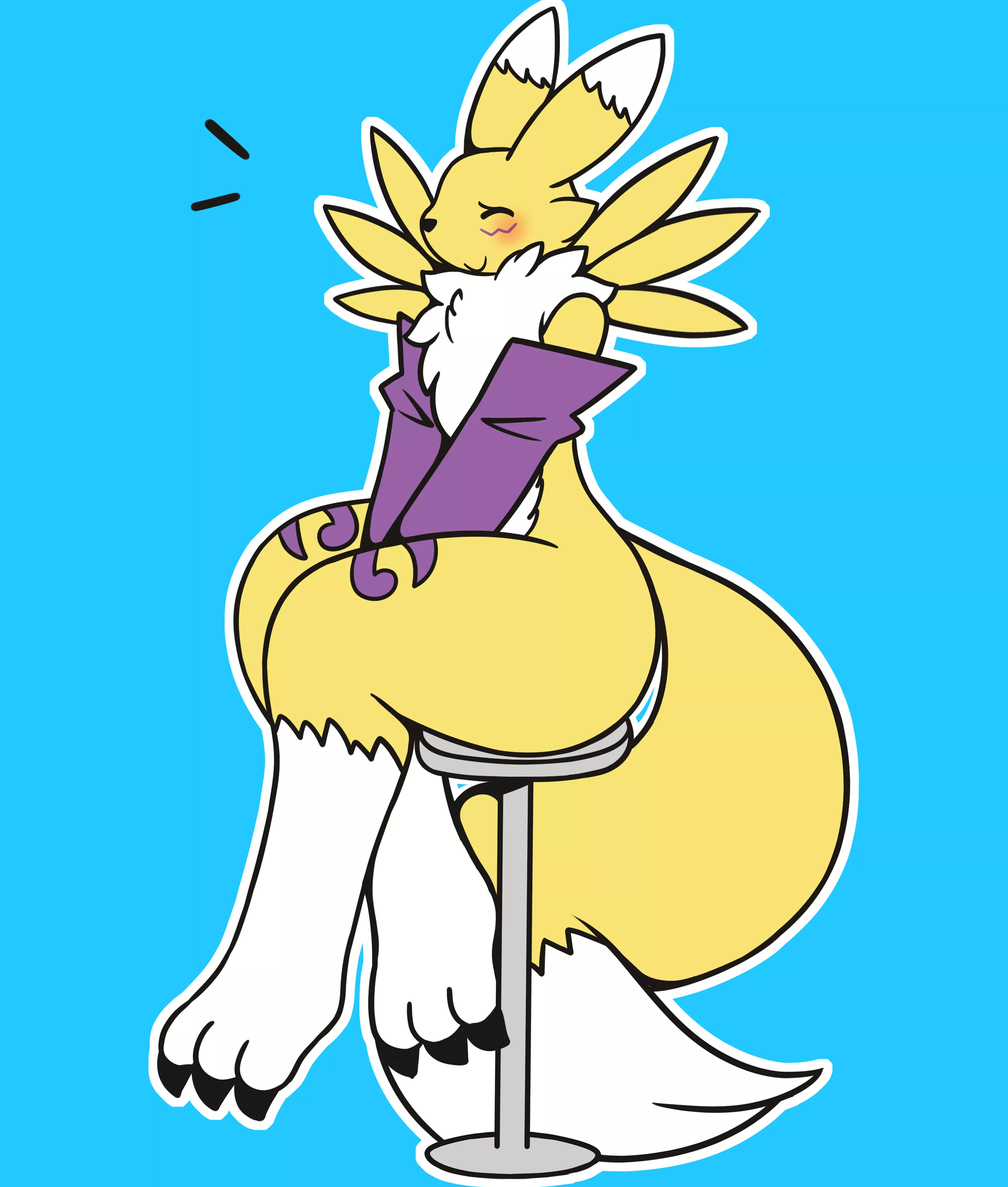 A renamon drawing i did (Chabooey1 - Twitter)