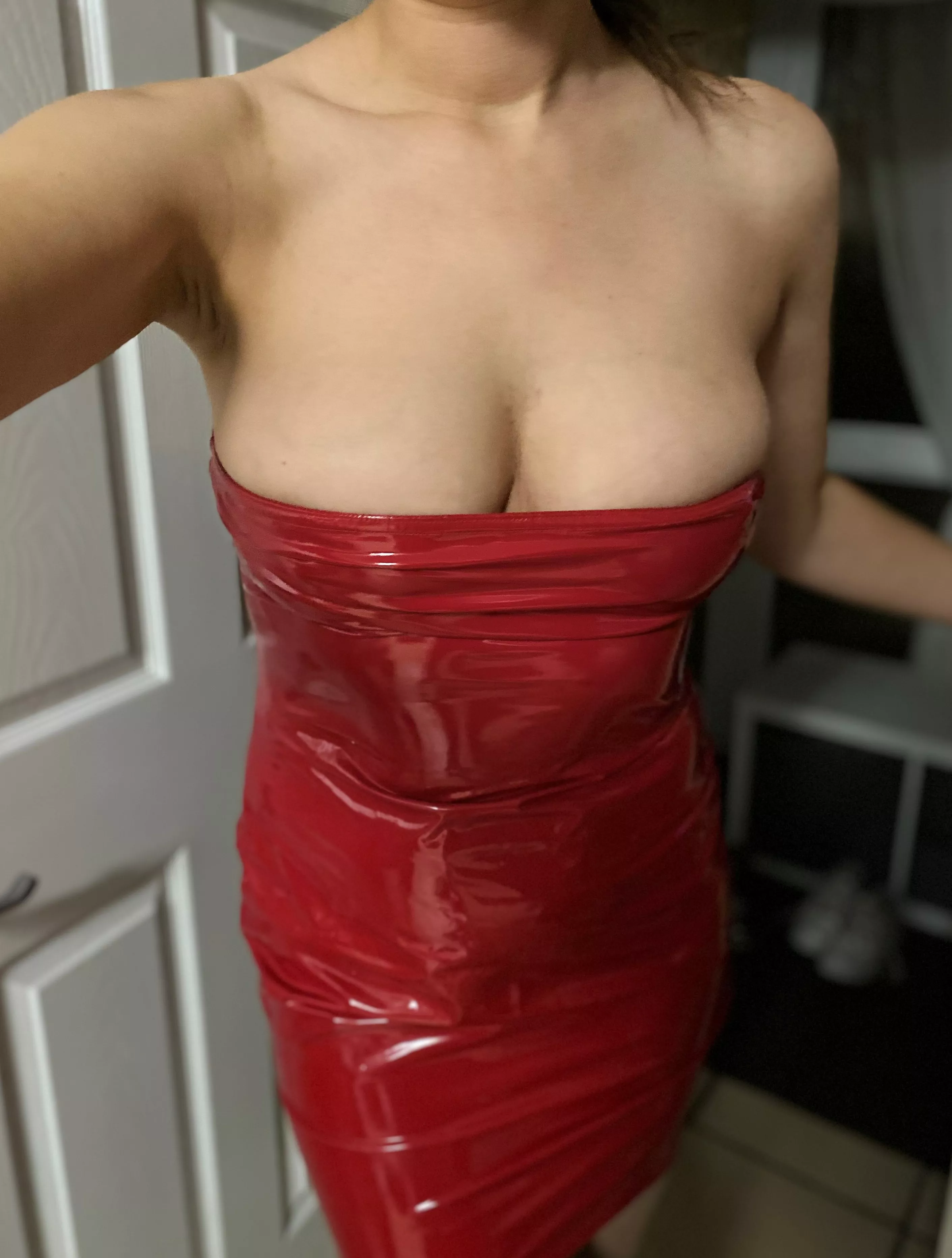 I look forward to wearing my new sexy shiny dress, Oh, and making lots of sexy naughty pics and vids for you