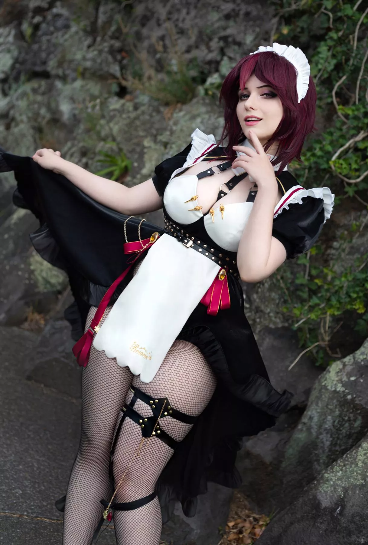 Rosaria (maid ver.) from Genshin Impact by n_mirikashi